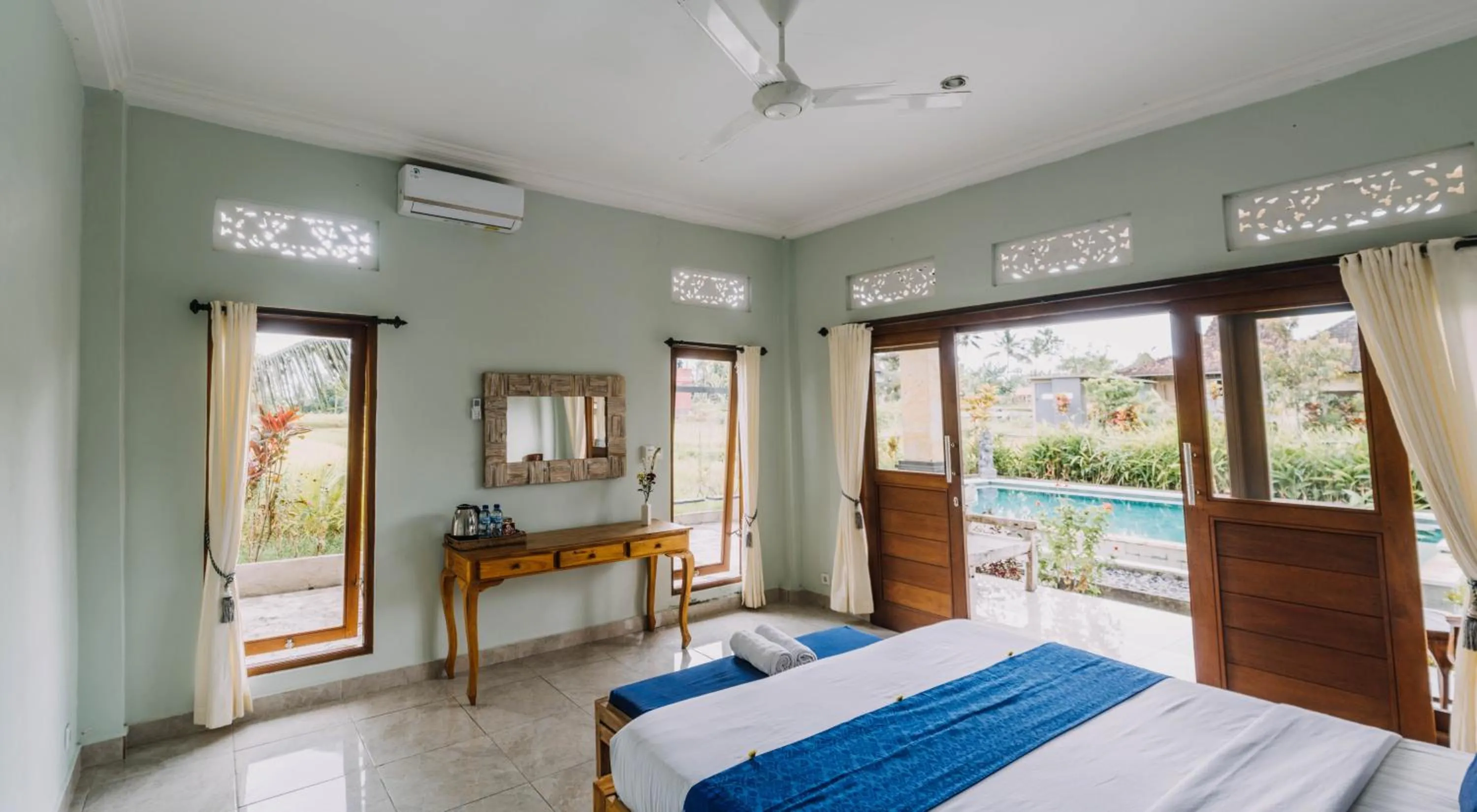Bedroom, Bed in Ubud Shanti Rice Field House By Supala