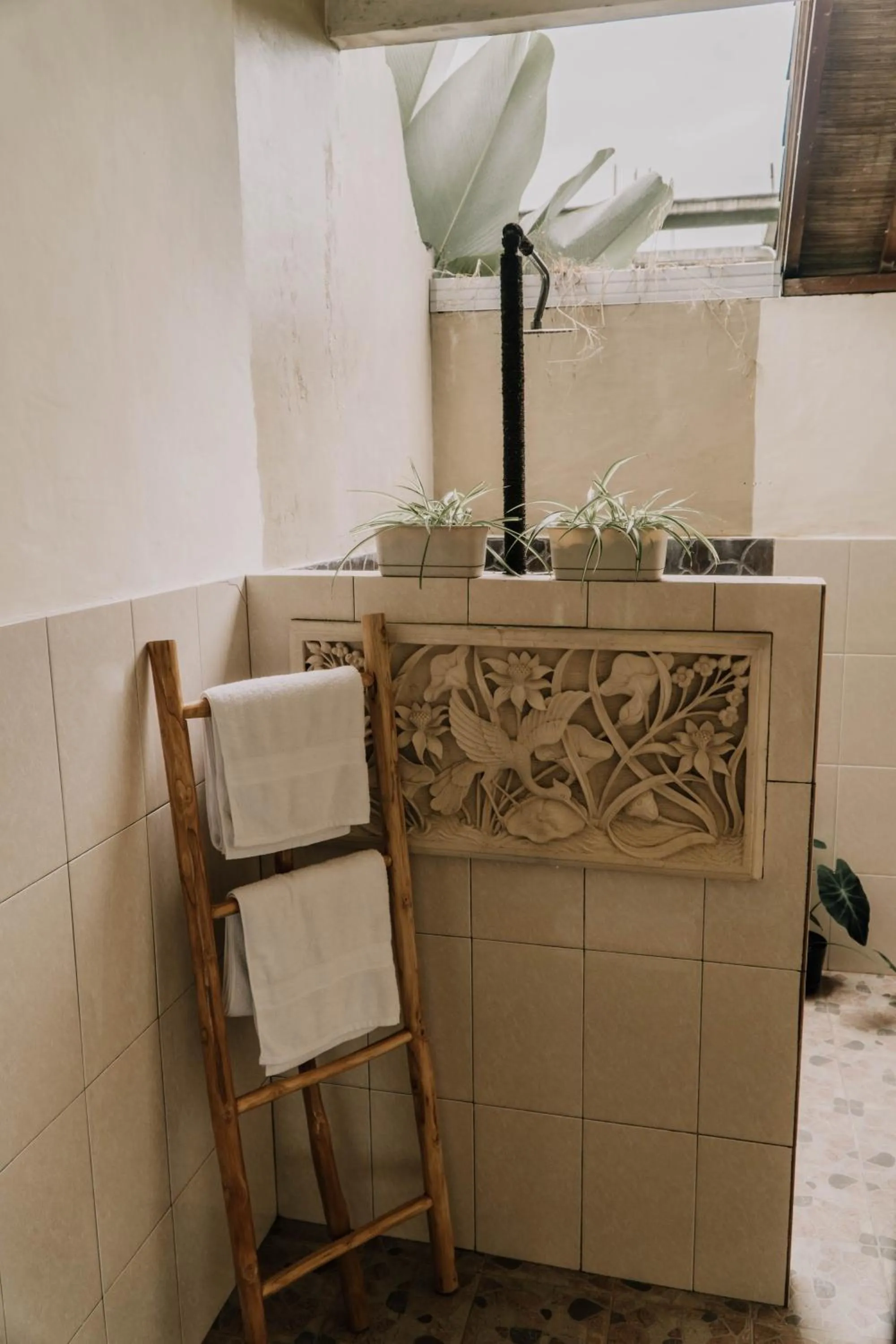 Bathroom in Ubud Shanti Rice Field House By Supala