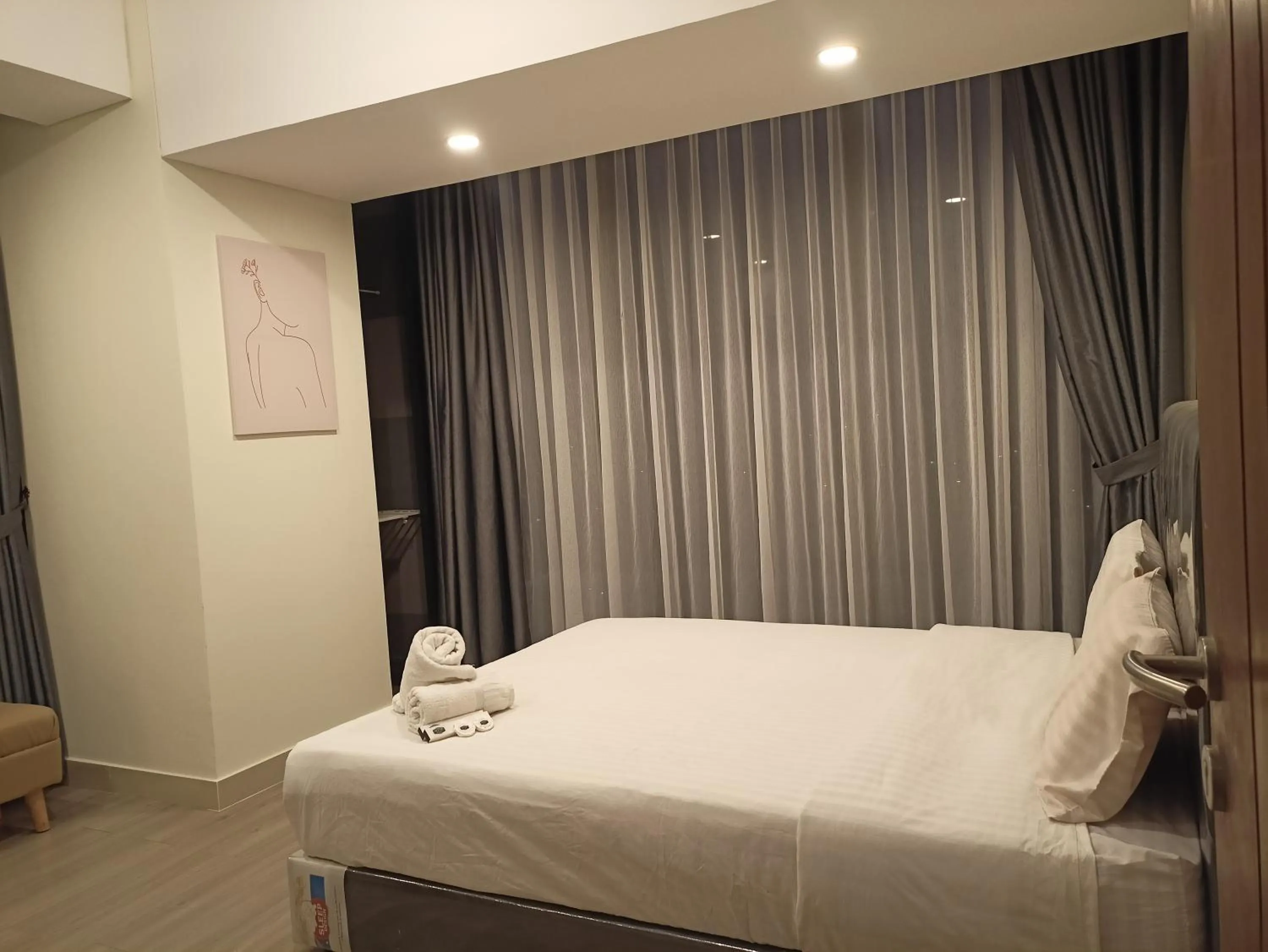 Bedroom, Bed in SleepRest @ Pollux Habibie