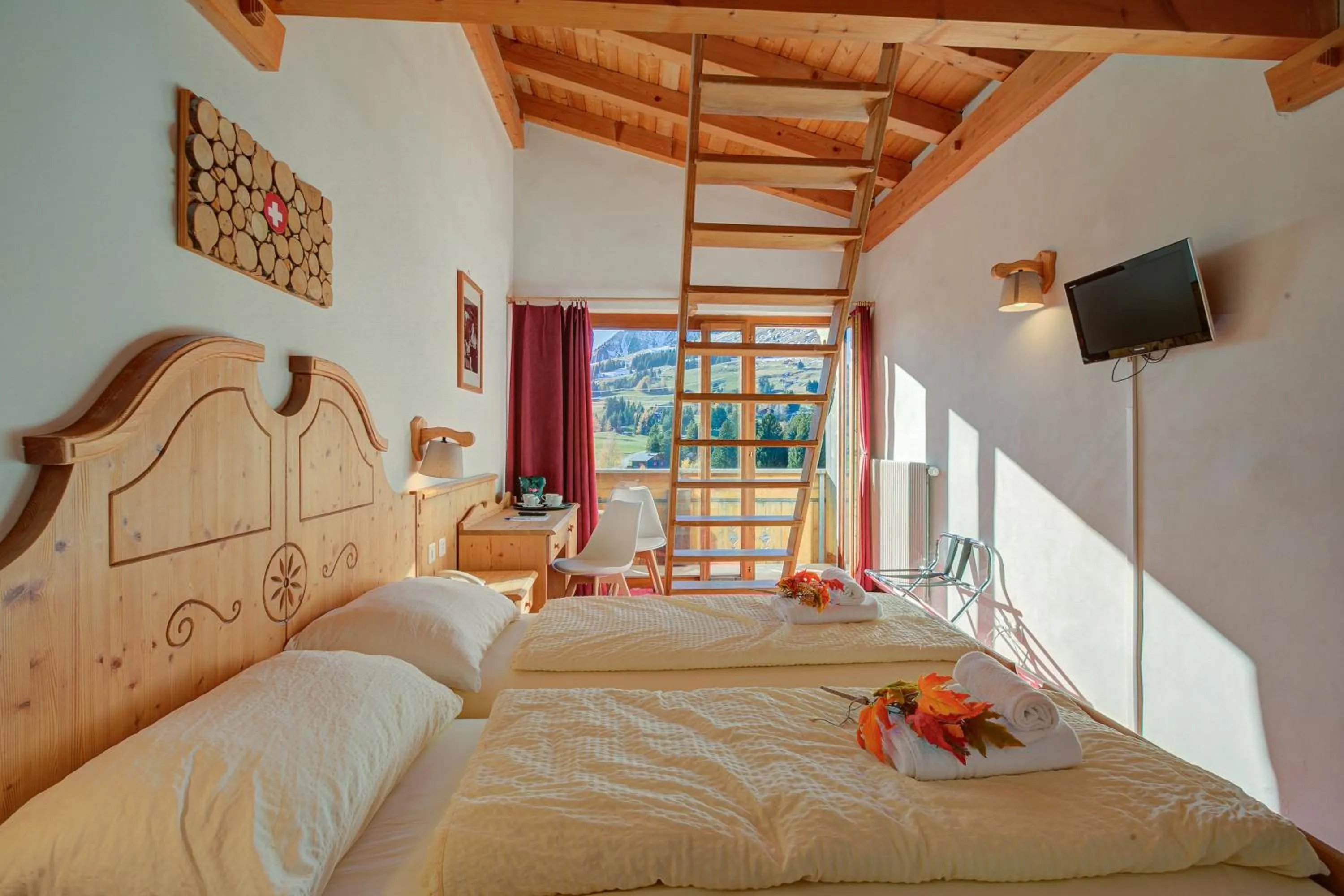 Bed in Hotel Relais Alpin