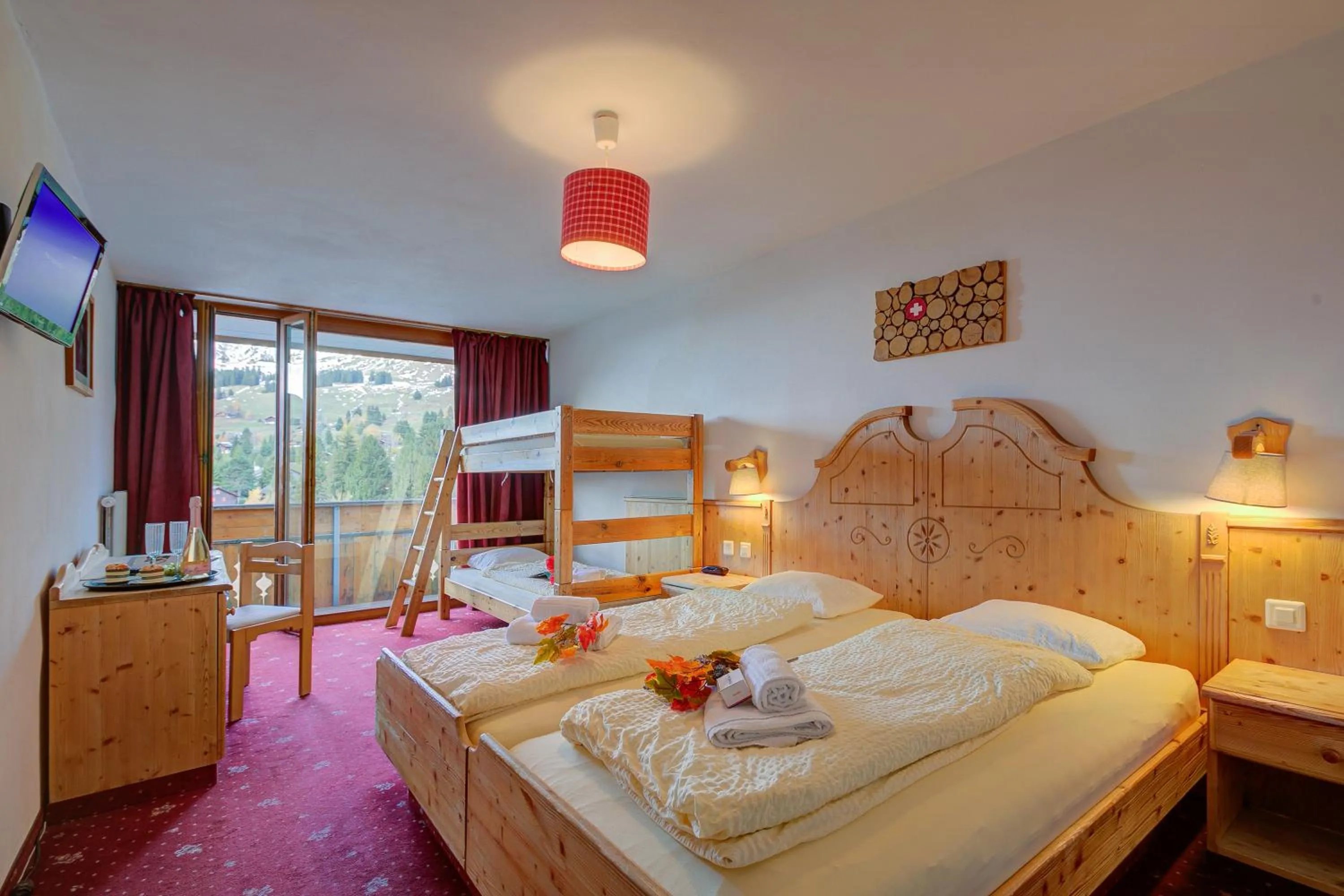 Bed in Hotel Relais Alpin