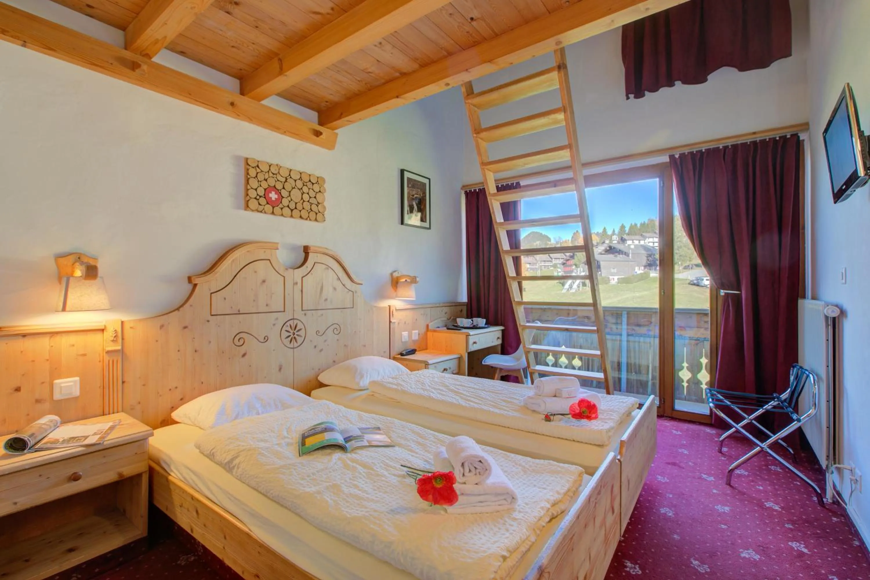 Bed in Hotel Relais Alpin