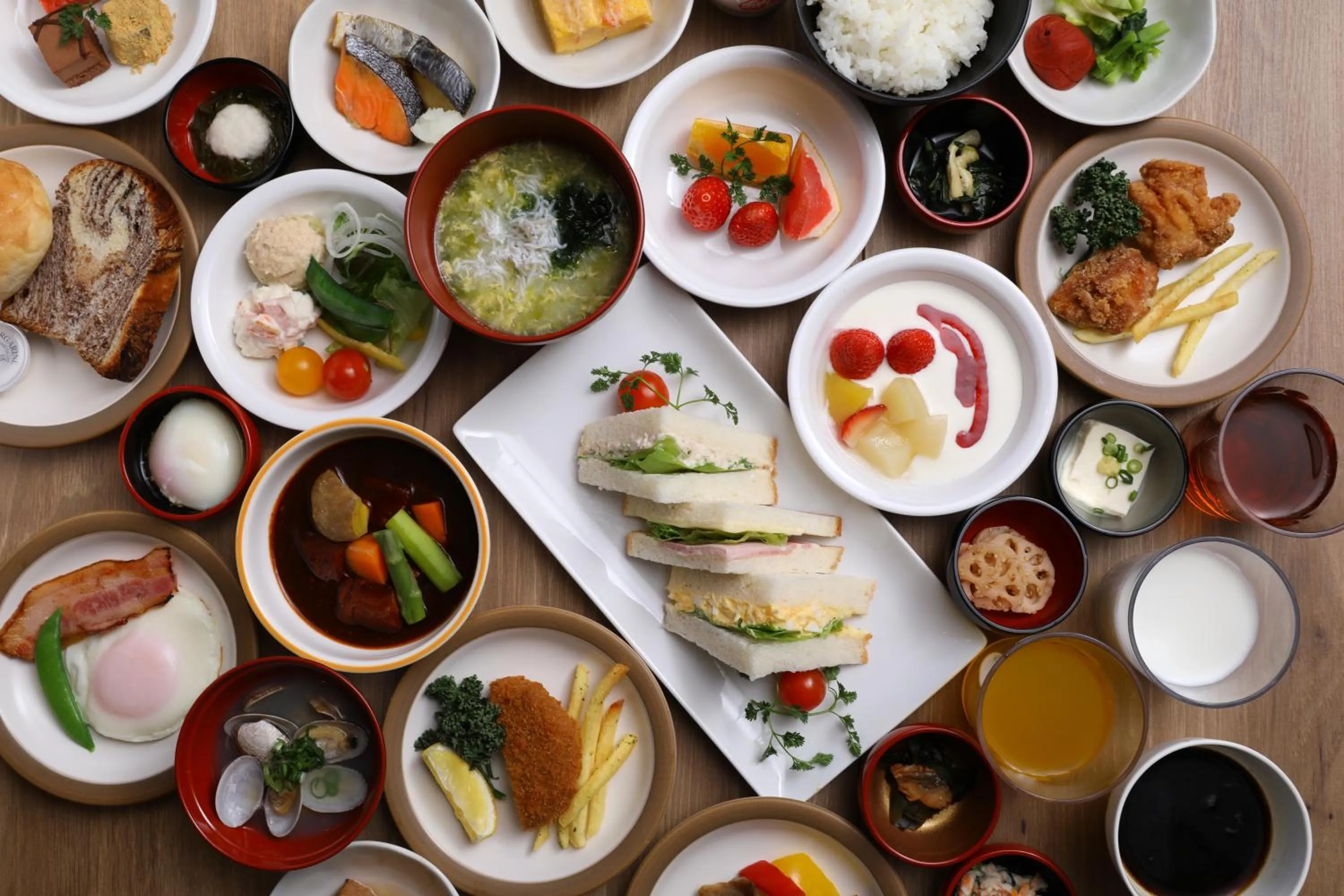 Buffet breakfast in Dormy Inn Express Fujisan Gotemba