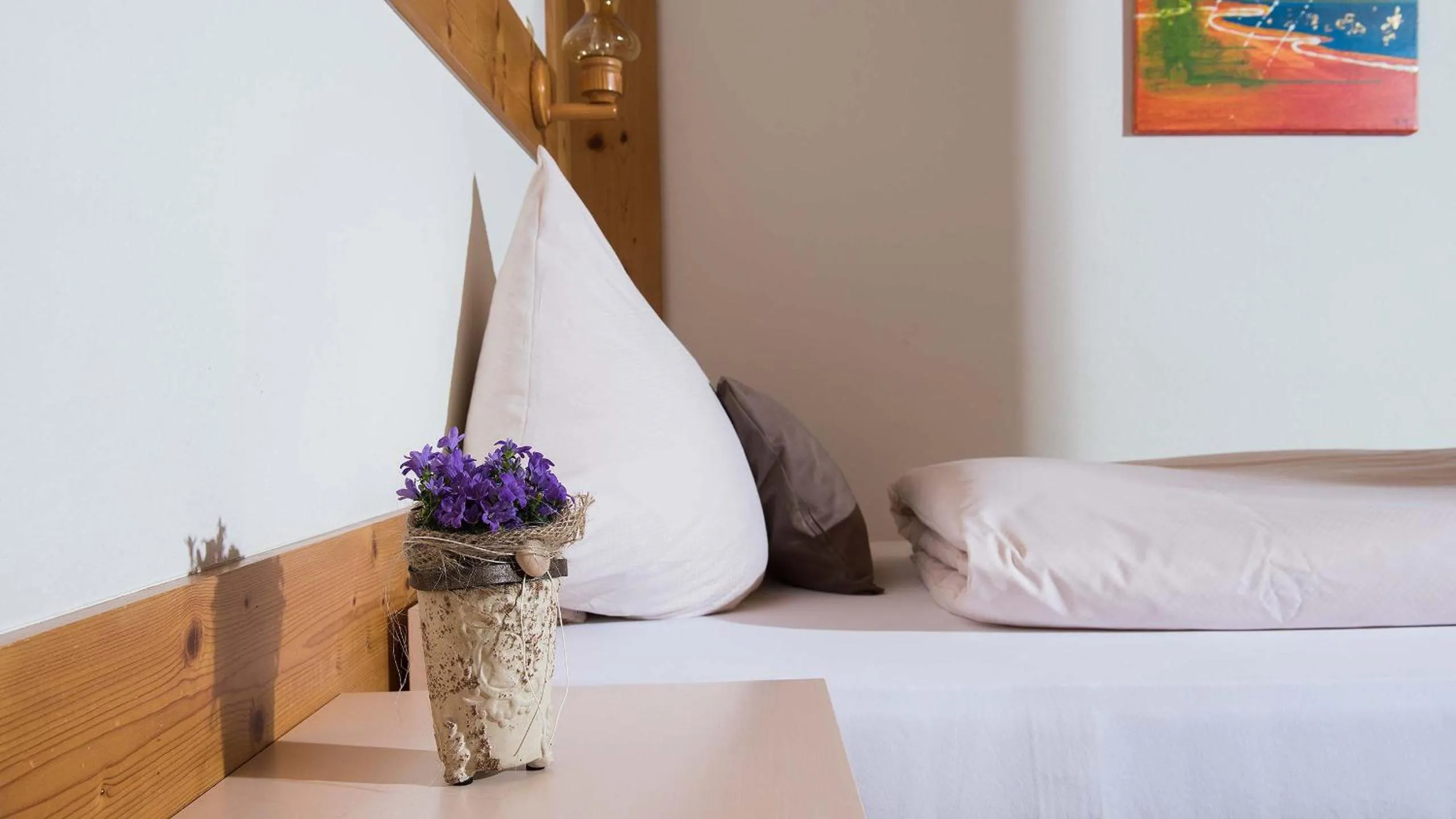 Bed in Hotel Silberhorn