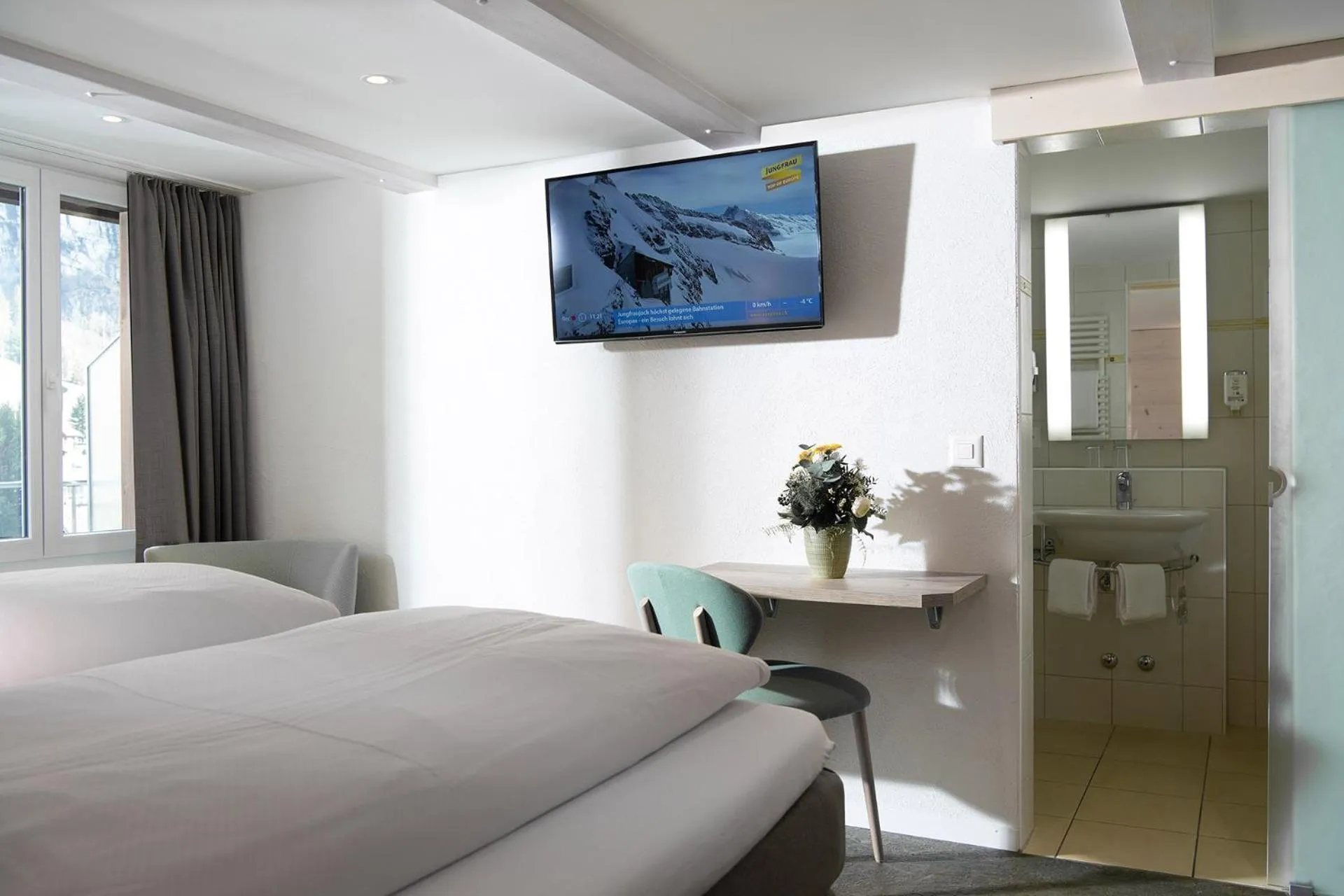 Decorative detail, Bed in Hotel Silberhorn