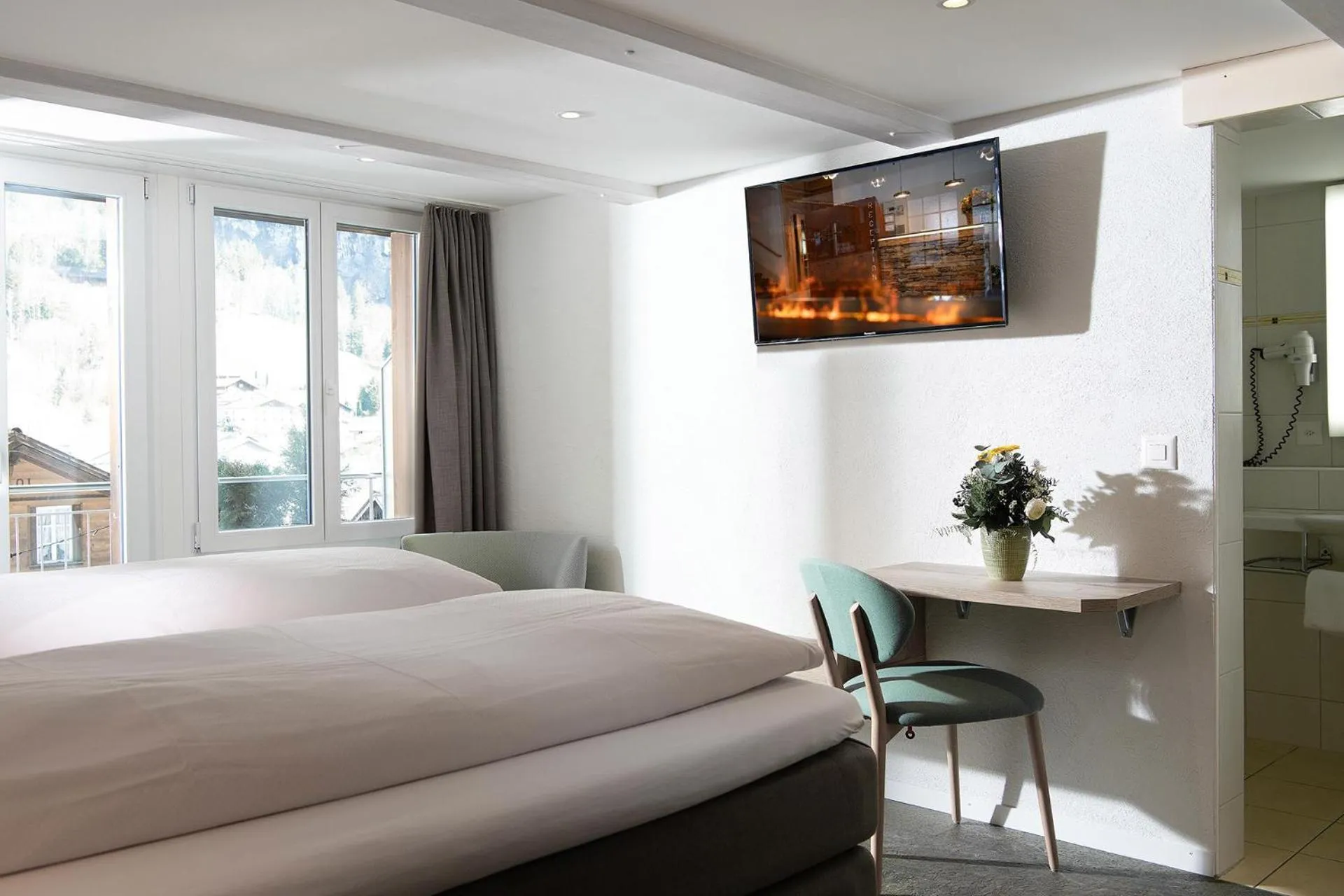 Photo of the whole room, Bed in Hotel Silberhorn