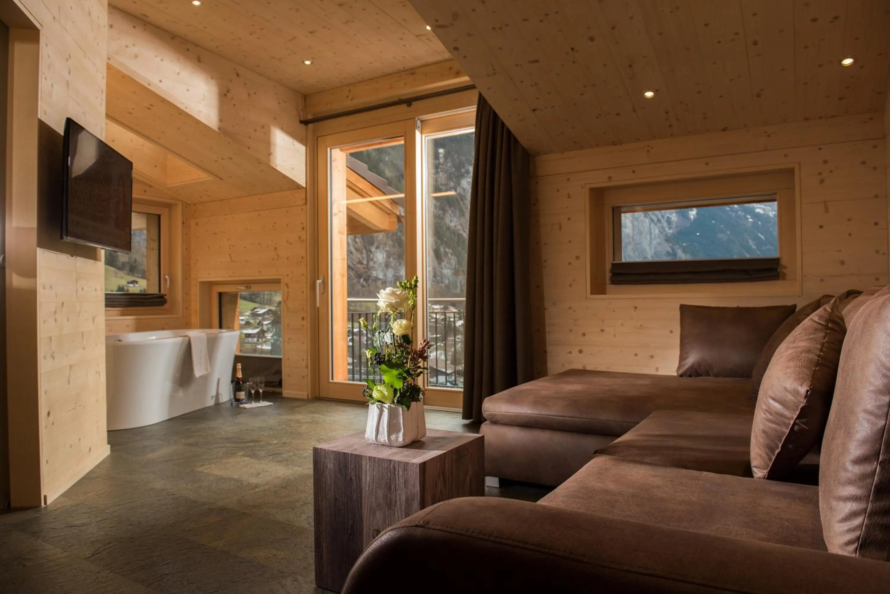 Living room in Hotel Silberhorn