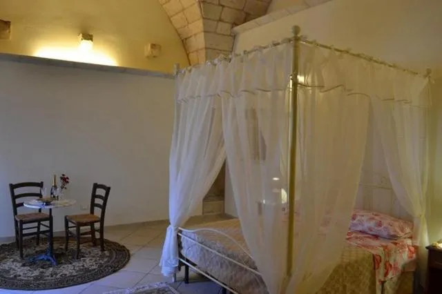 Decorative detail, Bed in Masseria Cinti