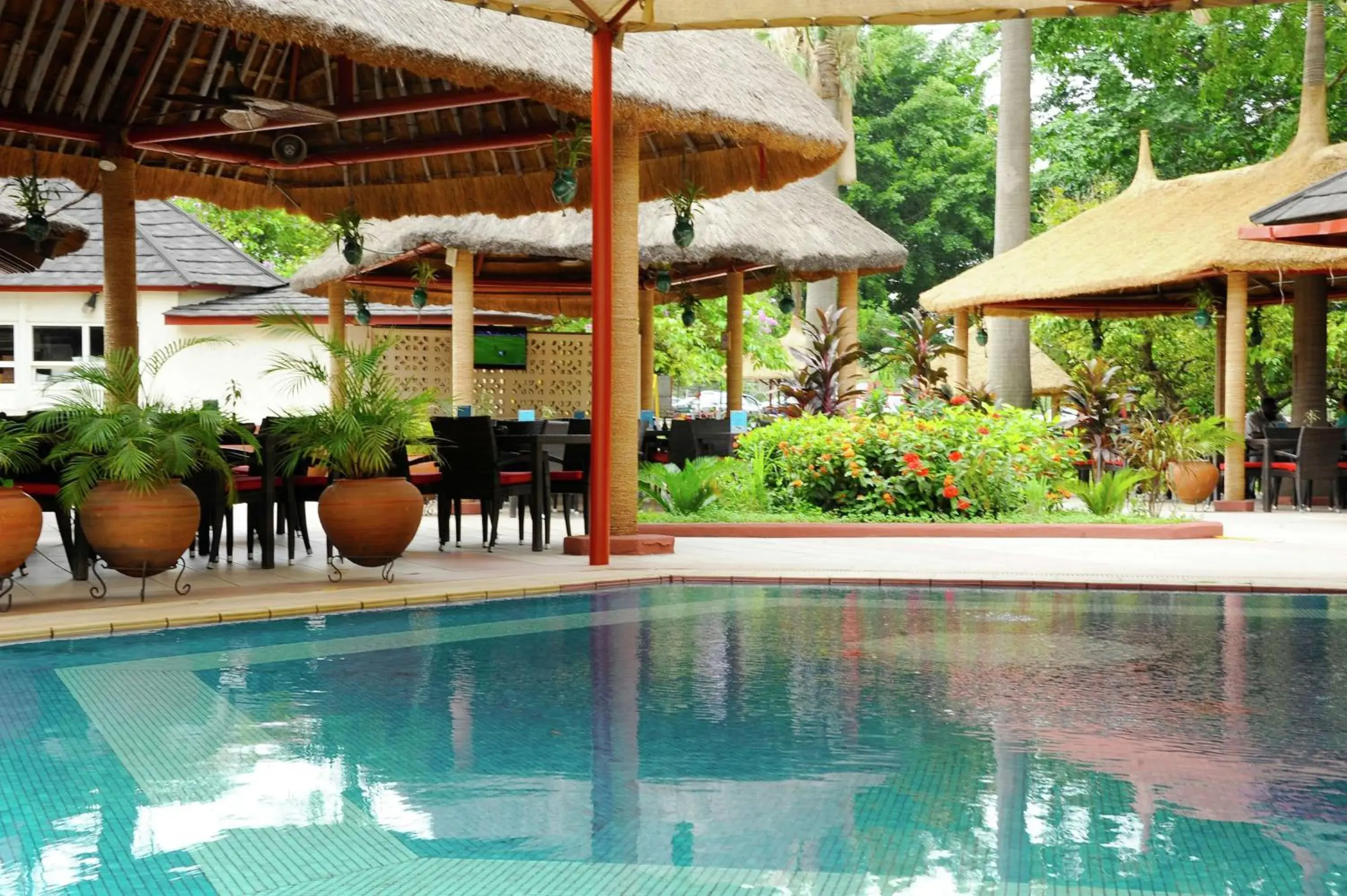 Pool view in Transcorp Hilton Abuja Pool view in Transcorp Hilton Abuja