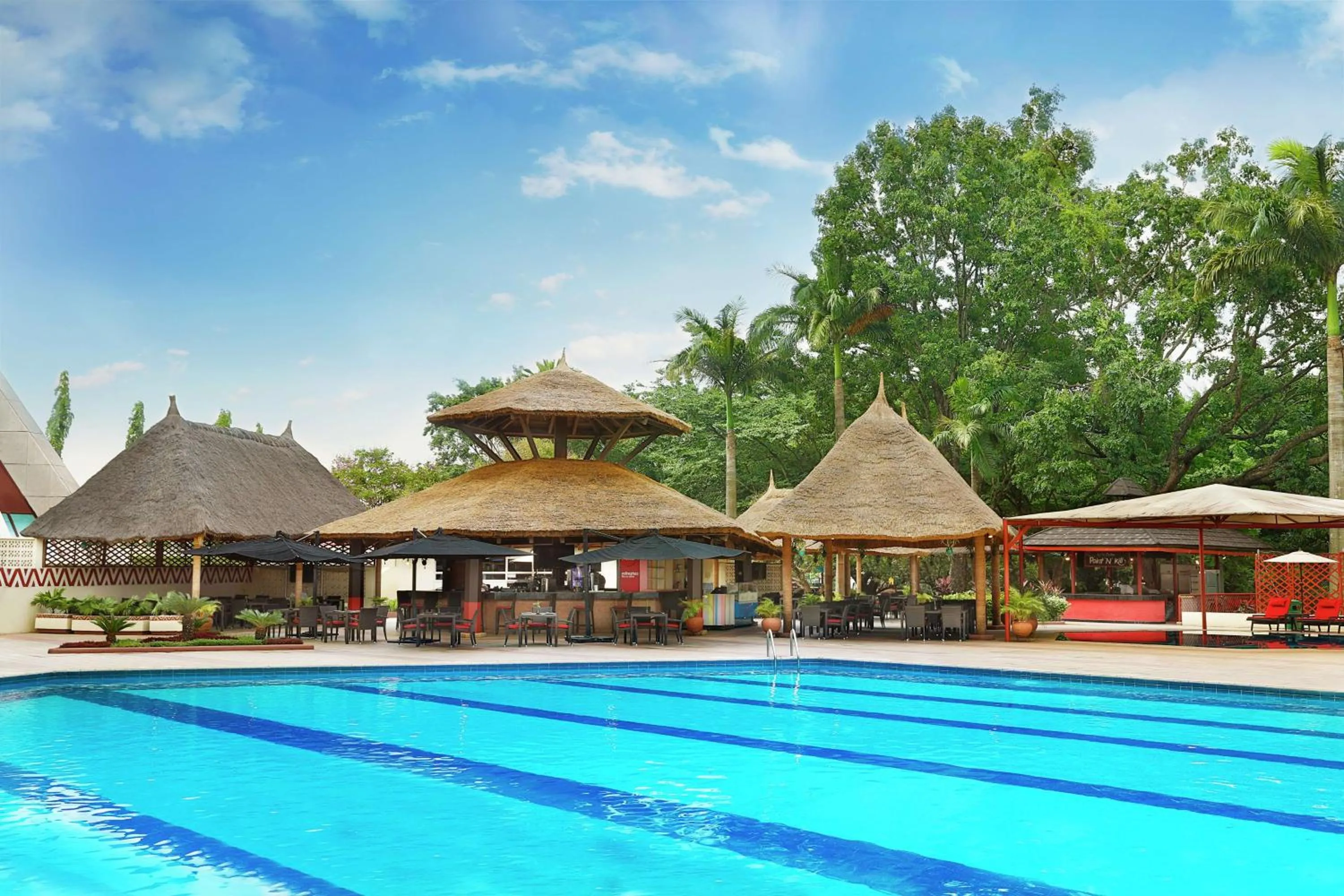 Pool view in Transcorp Hilton Abuja