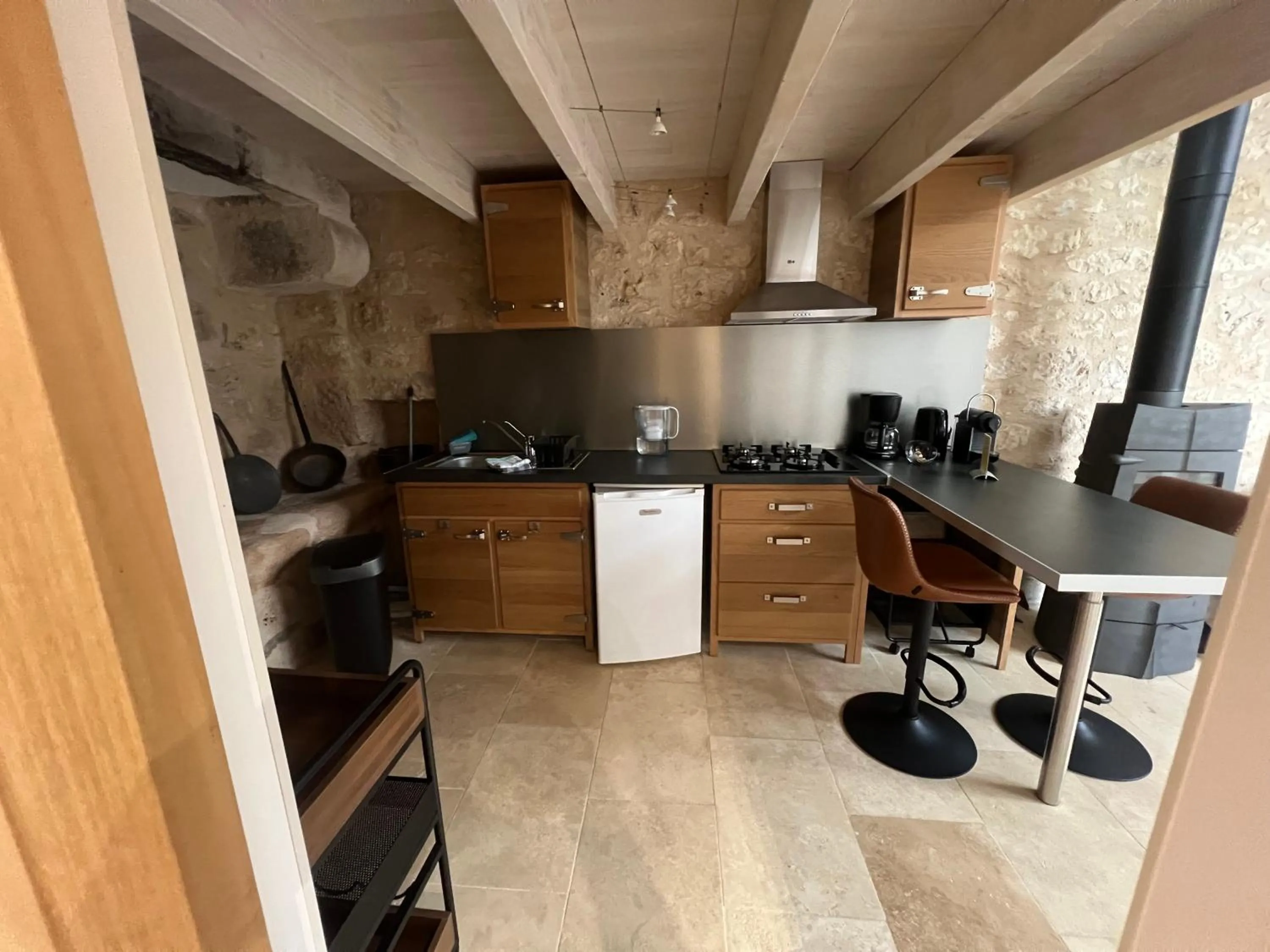 Kitchen or kitchenette in Le Relais des Chevaliers " Le Four à Pains "