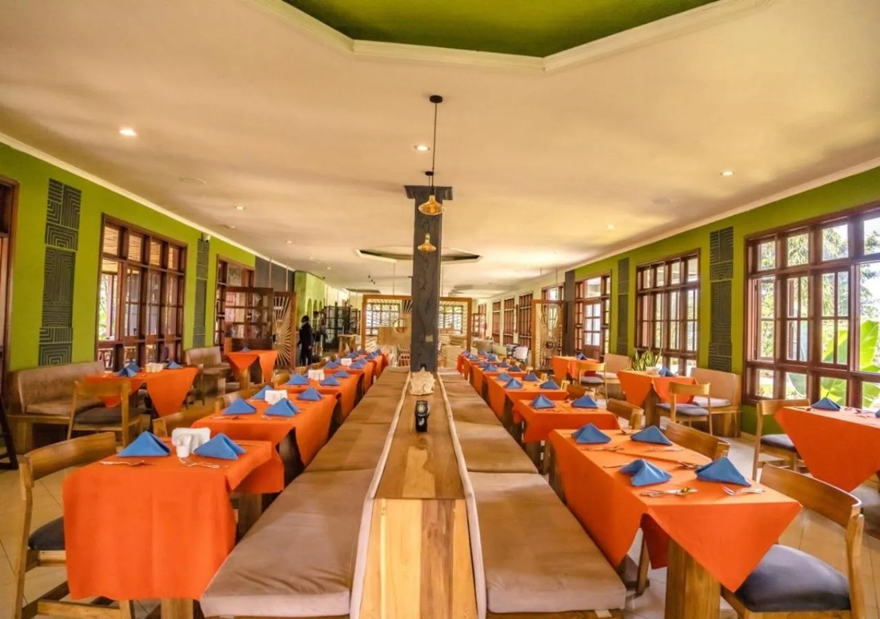 Seating area in Arusha Planet Lodge