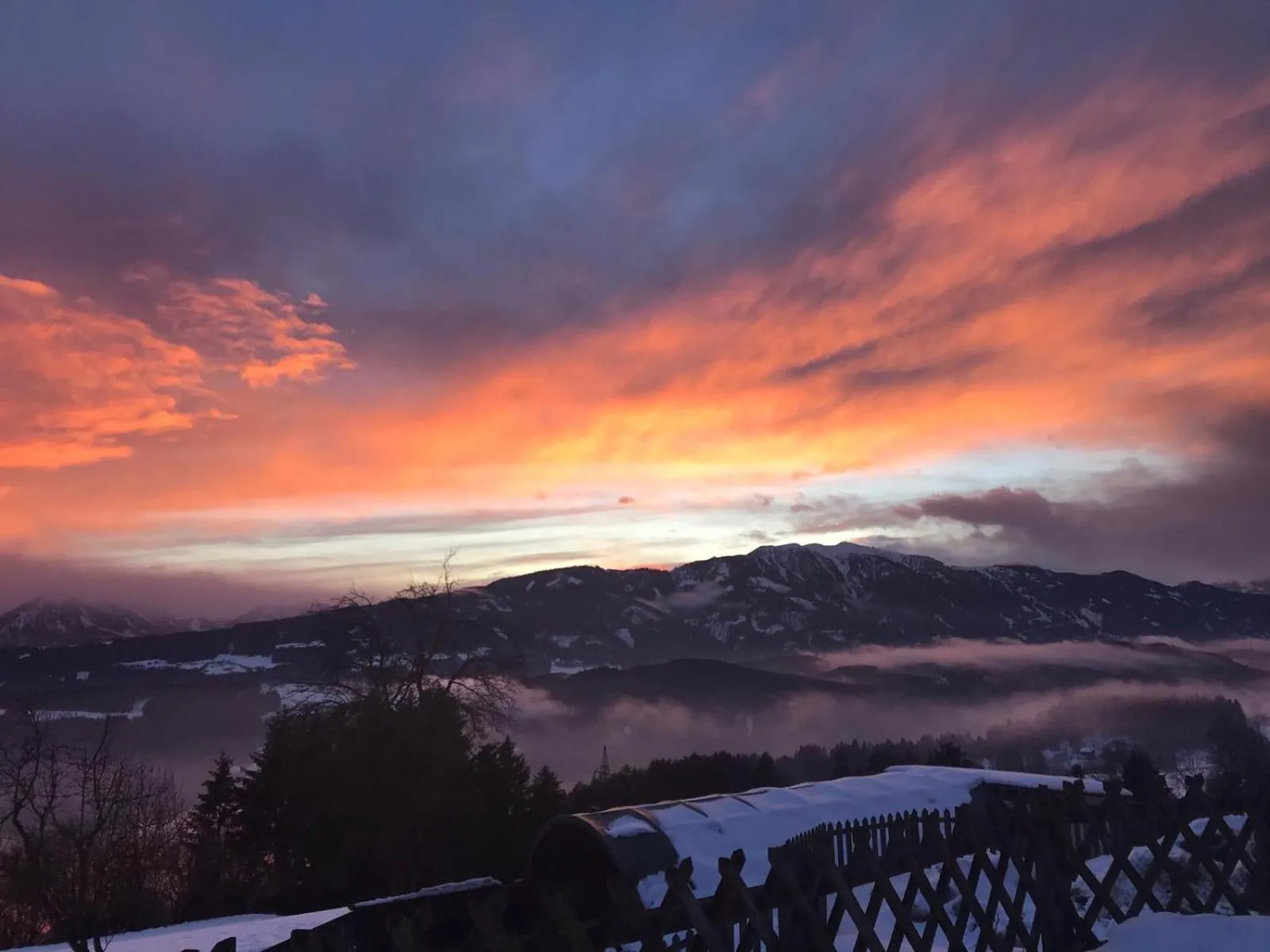 Sunset in Landhaus Schönblick