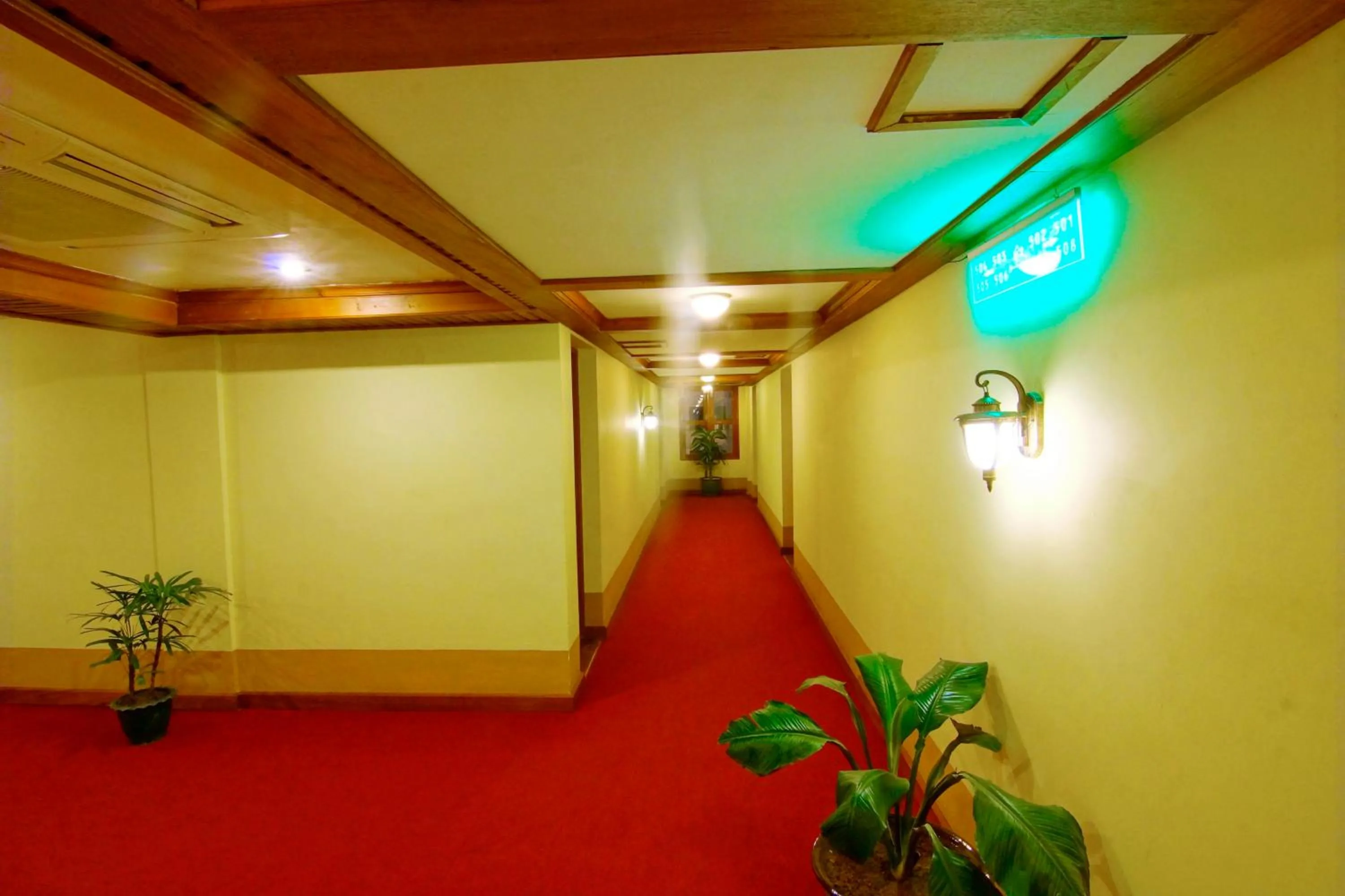 Decorative detail in Shwe Ingyinn Hotel Mandalay