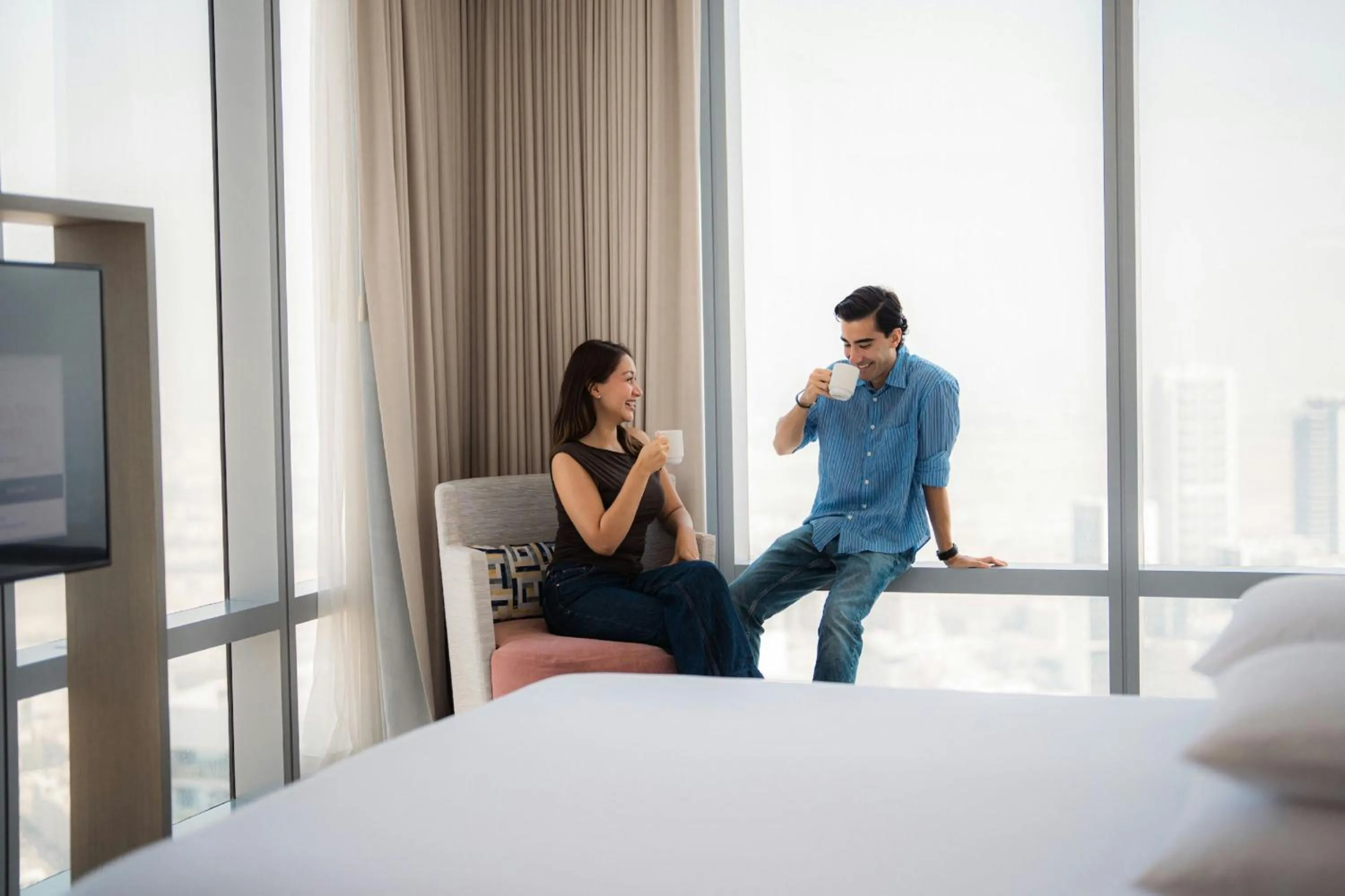 Photo of the whole room, Bed in The First Collection Dubai Jumeirah Village Circle, a Tribute Portfolio Hotel