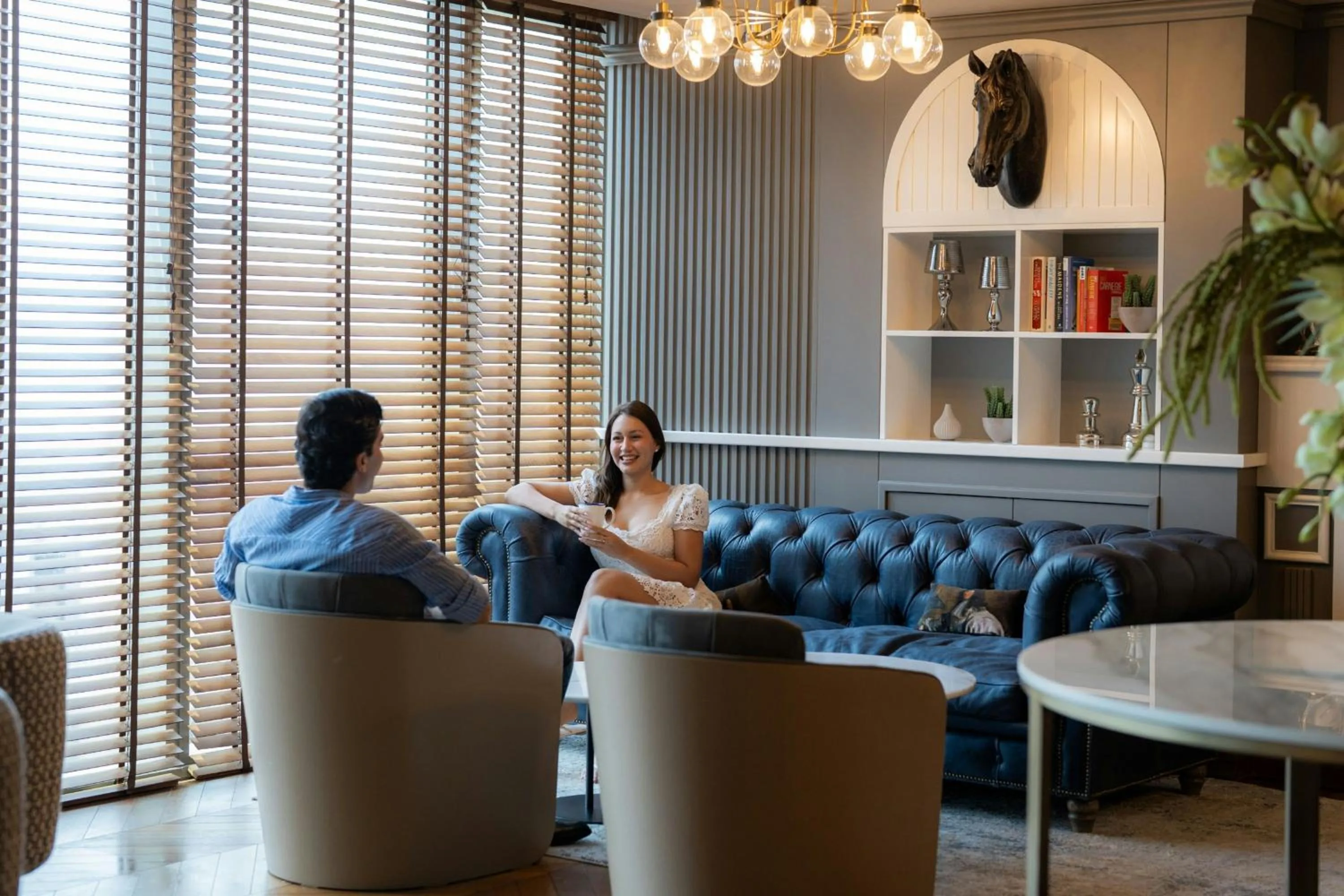 Lounge or bar in The First Collection Dubai Jumeirah Village Circle, a Tribute Portfolio Hotel