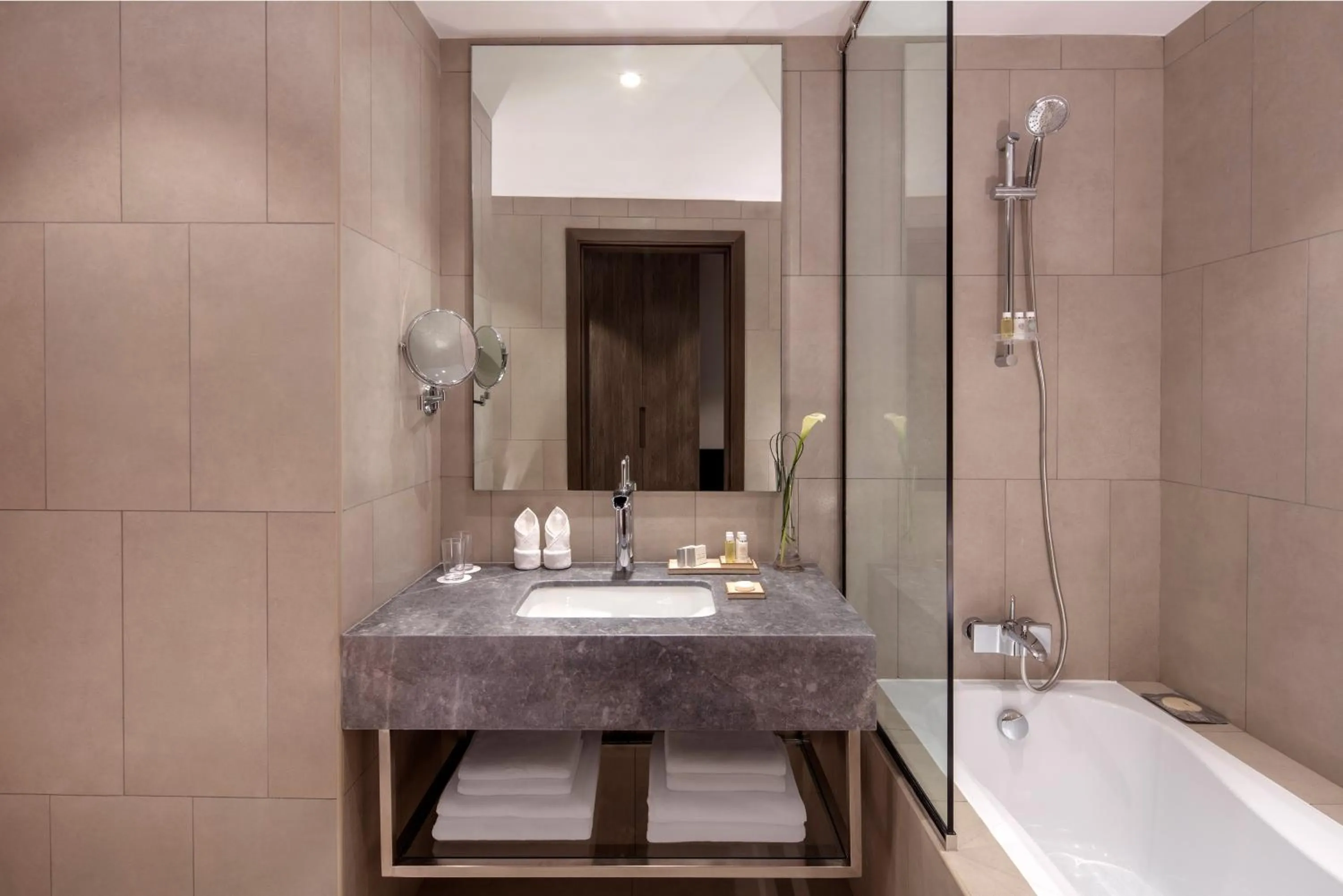 Classic Sky Twin Room in The First Collection Dubai Jumeirah Village Circle, a Tribute Portfolio Hotel