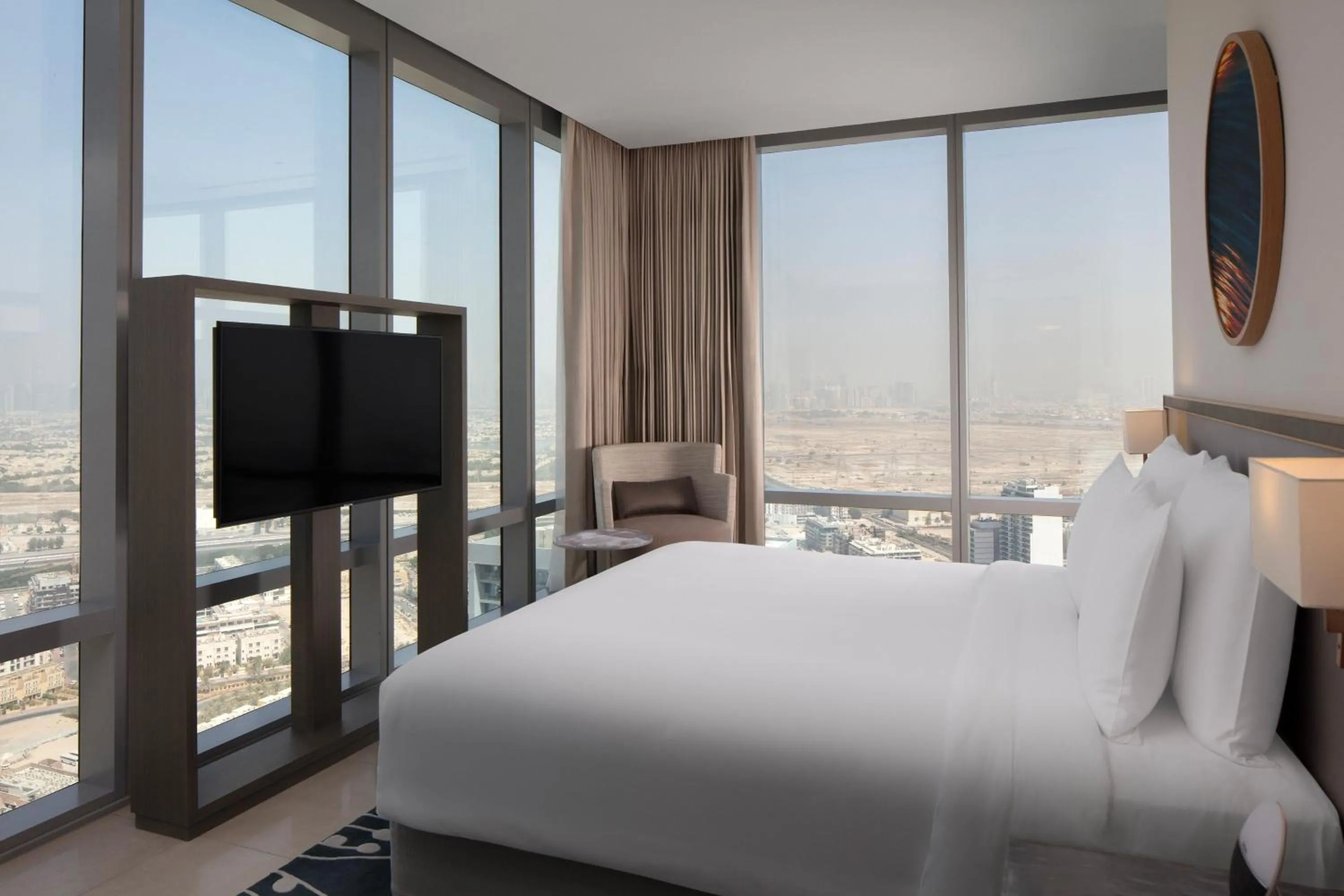 Bedroom, Bed in The First Collection Dubai Jumeirah Village Circle, a Tribute Portfolio Hotel