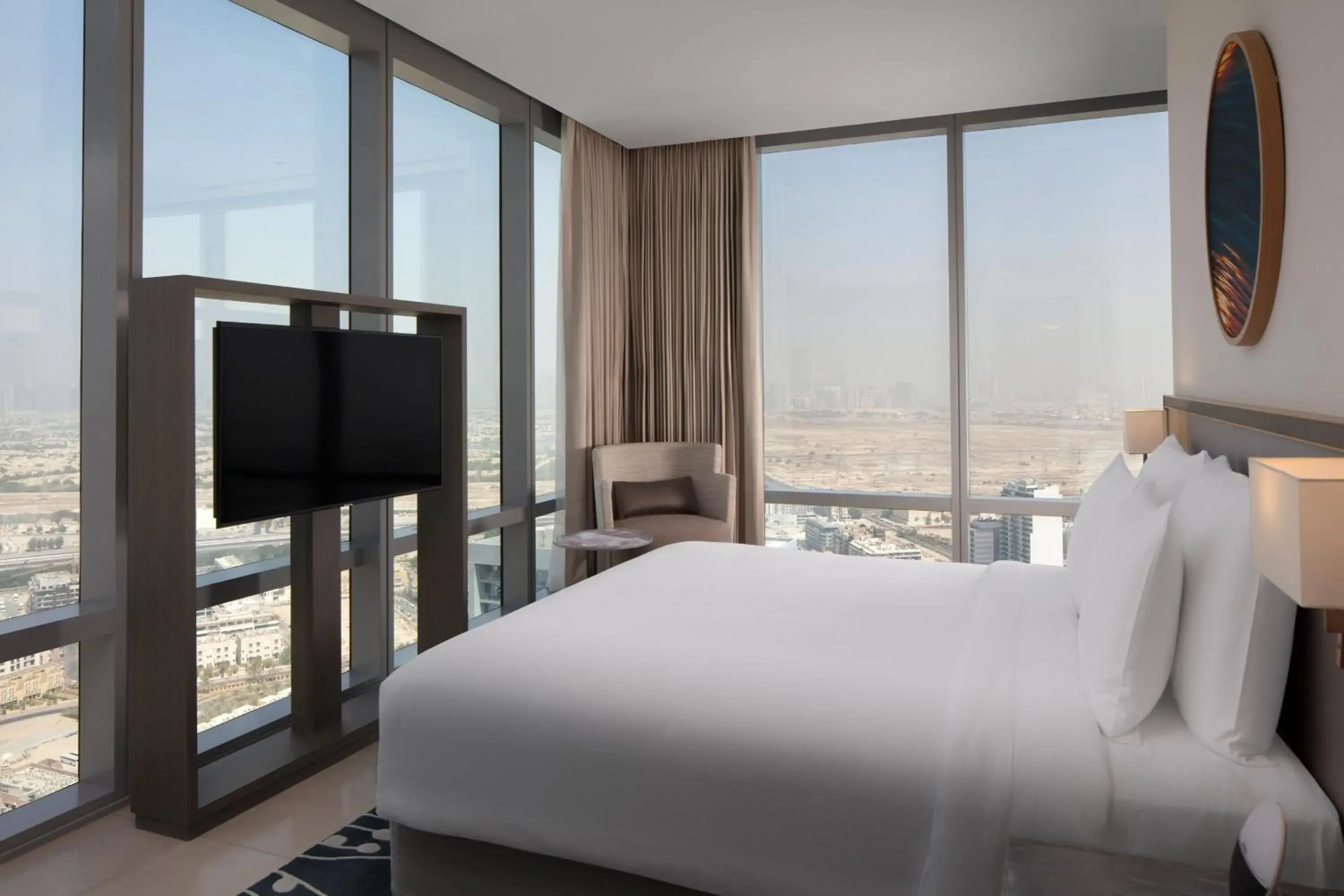 Bedroom, Bed in The First Collection Dubai Jumeirah Village Circle, a Tribute Portfolio Hotel Bedroom, Bed in The First Collection Dubai Jumeirah Village Circle, a Tribute Portfolio Hotel