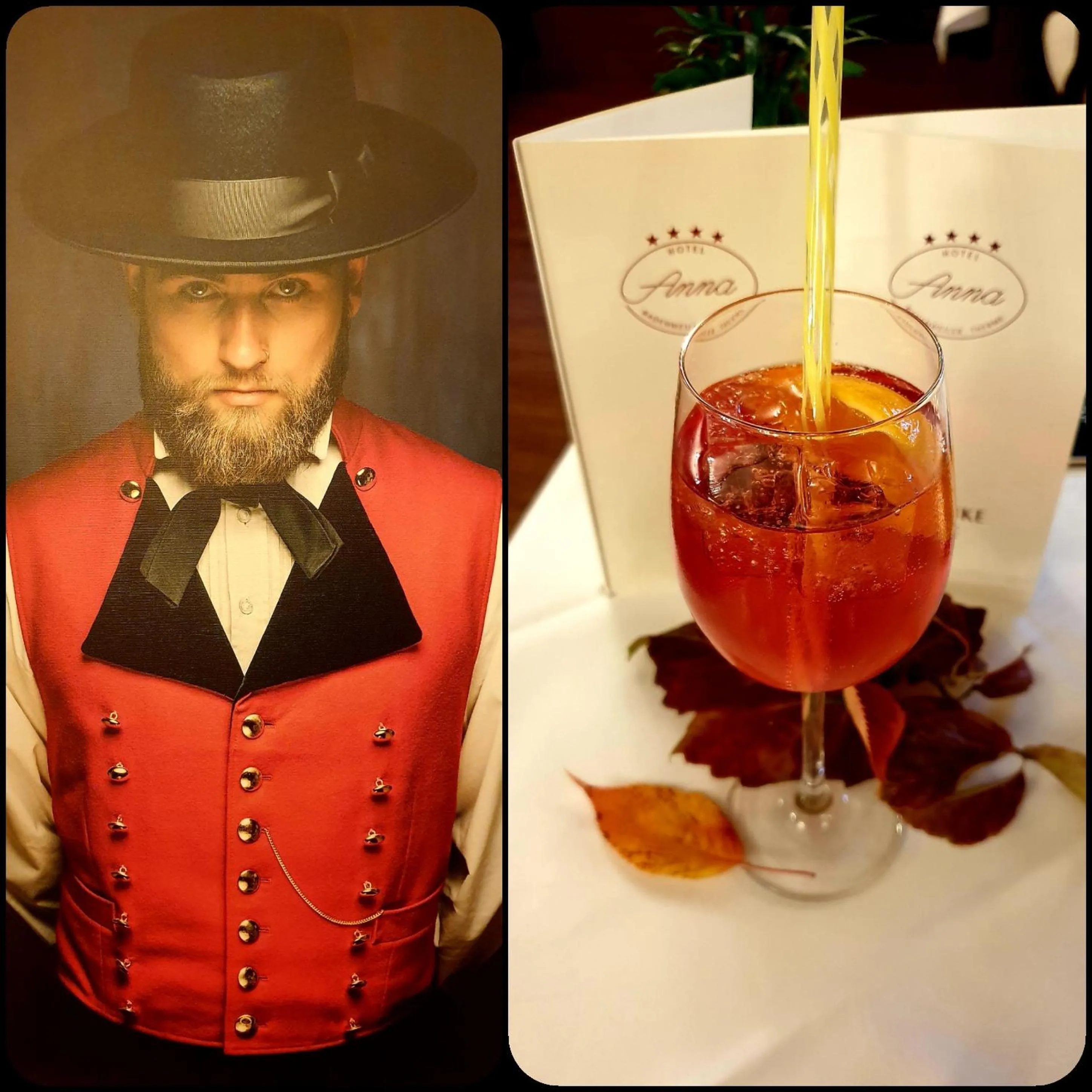 Alcoholic drinks in Hotel Anna