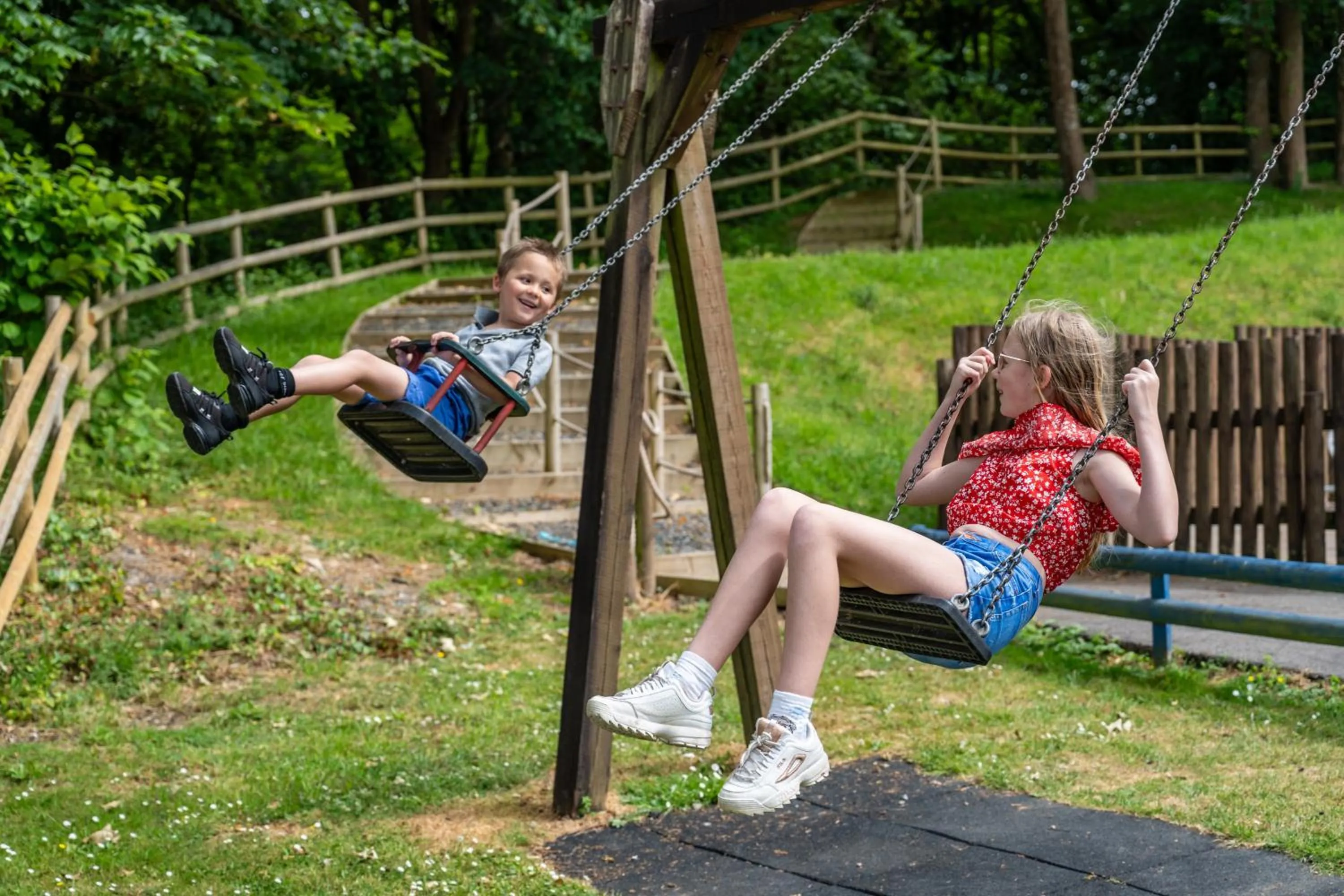 Children play ground, Children in Watermouth Lodges