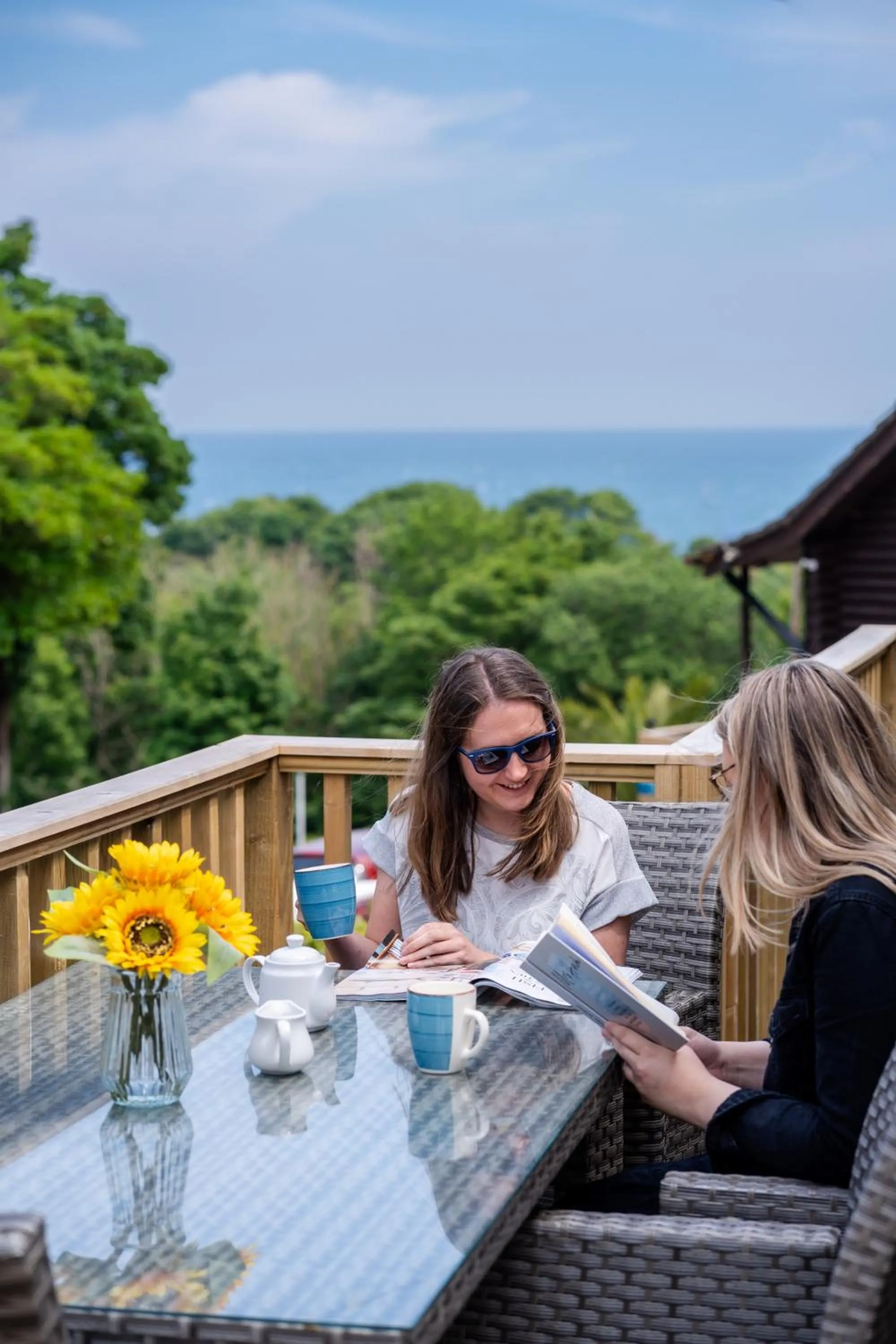 Sea view in Watermouth Lodges