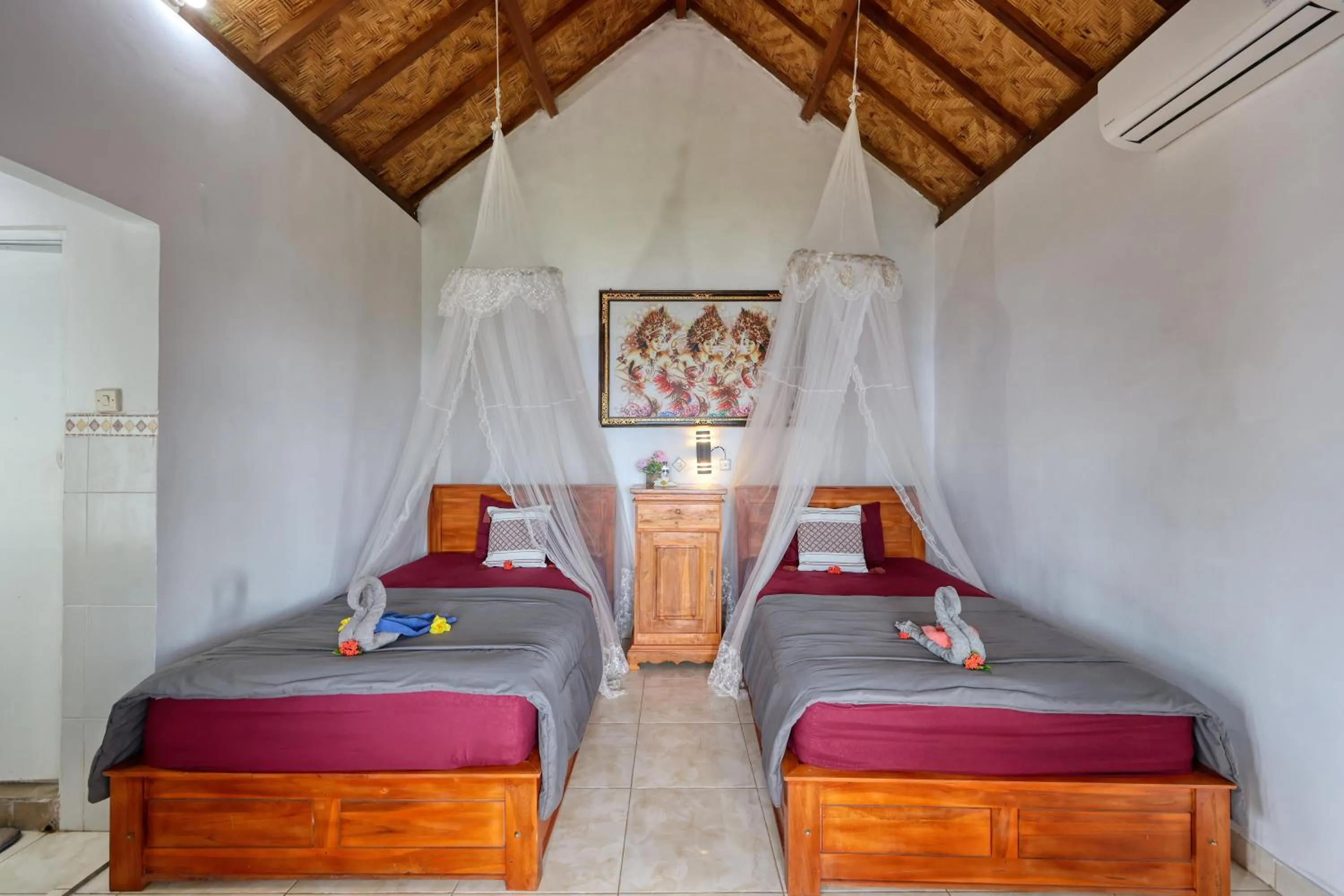 Bed in Bagus Cottage