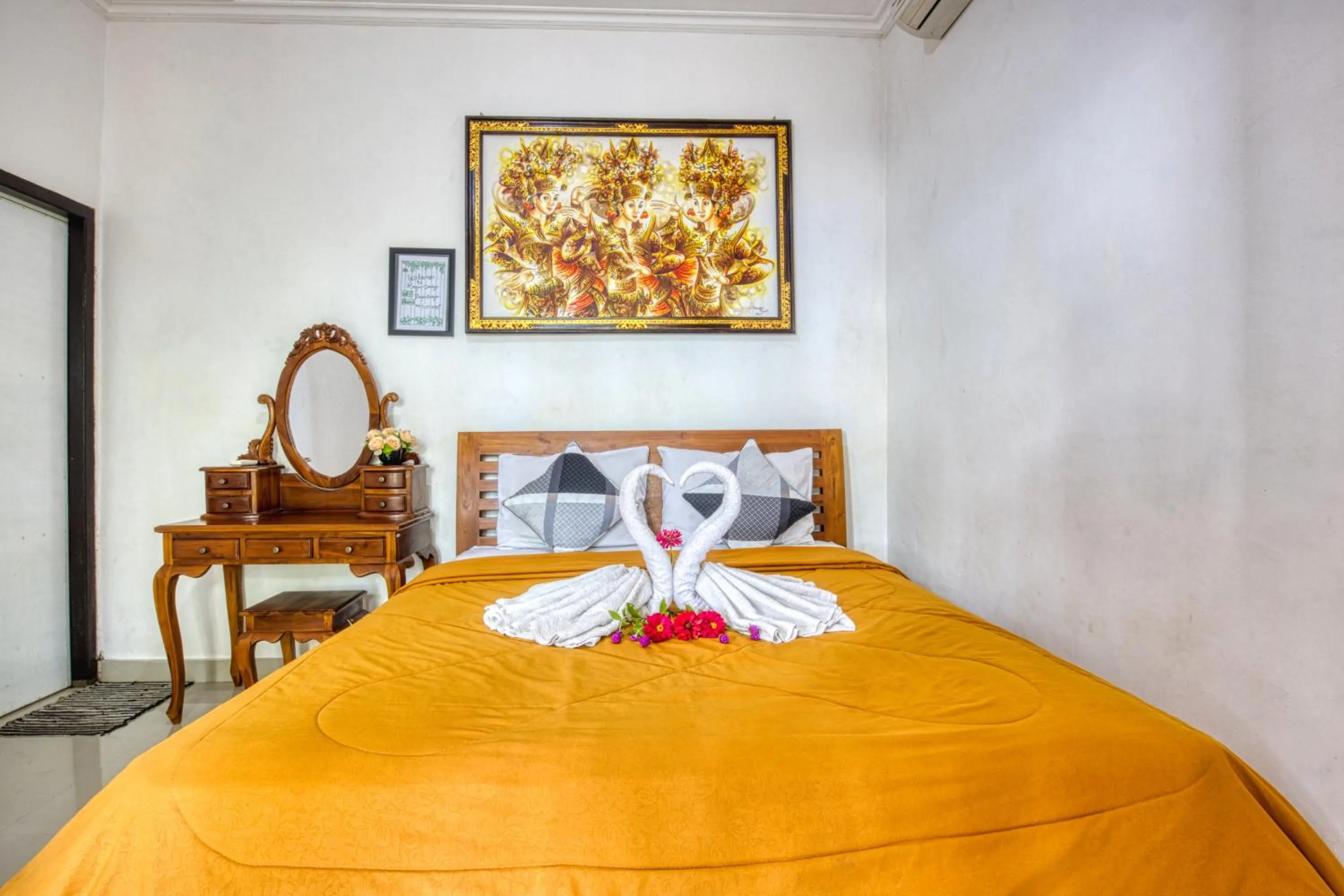 Bed in Bagus Cottage