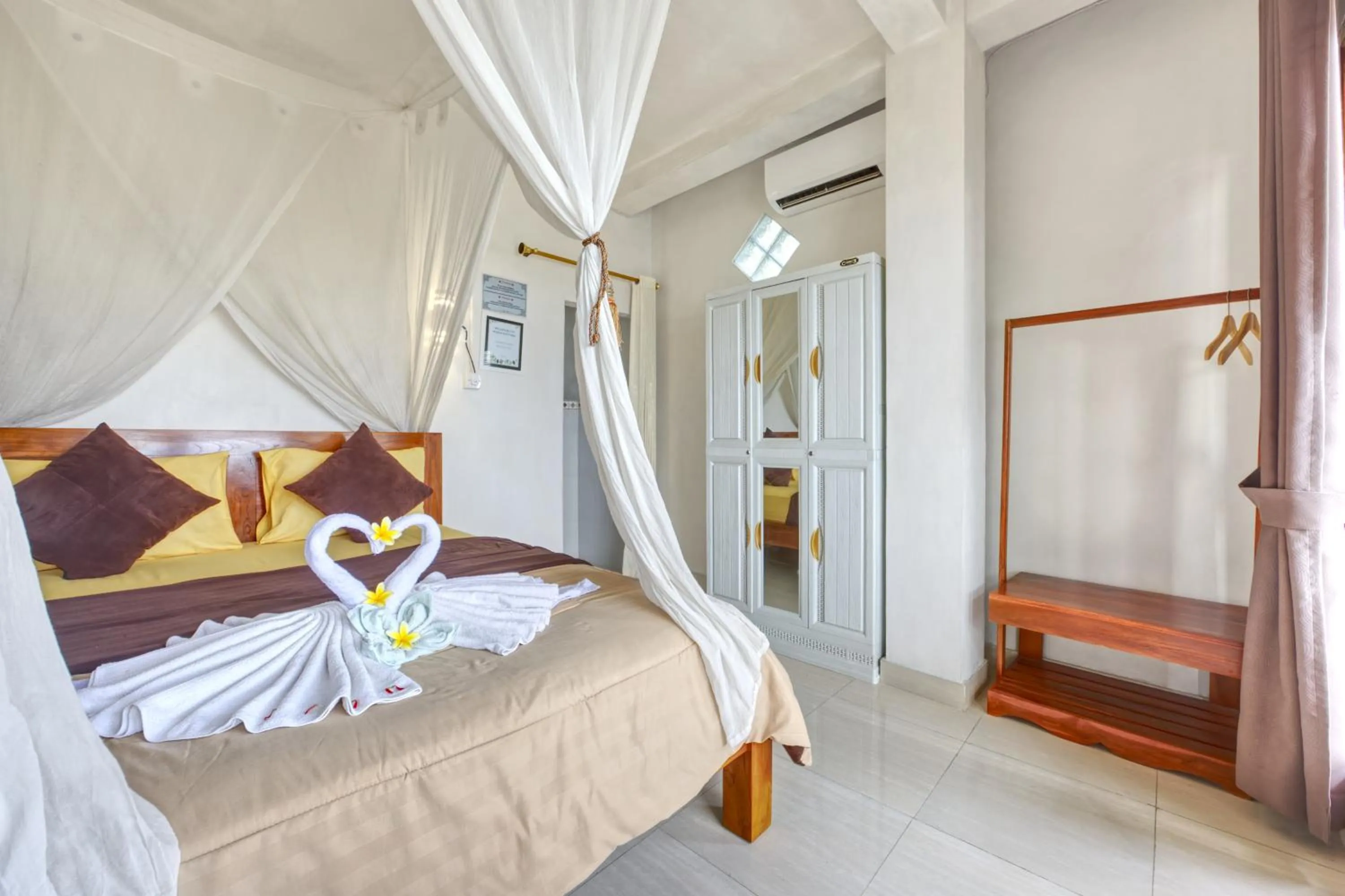 Bed in Bagus Cottage