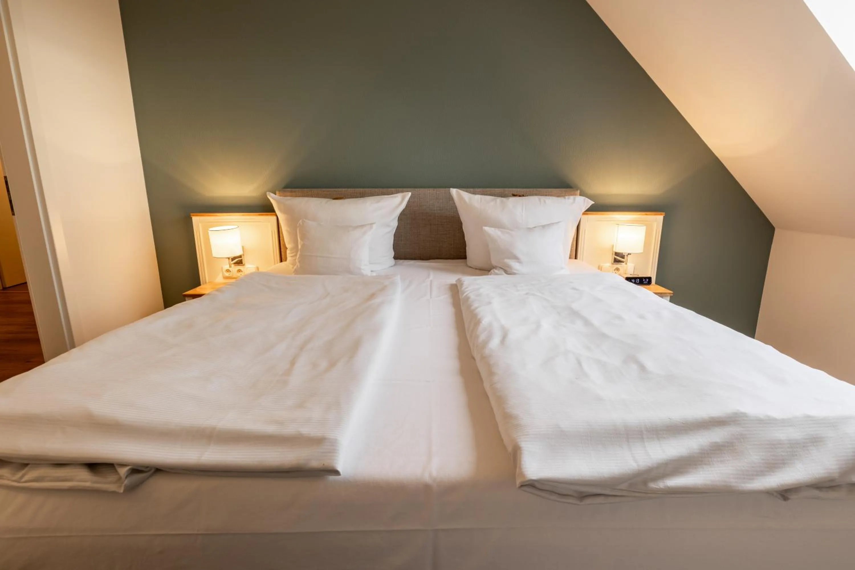 Bed in Hotel Ostseeland