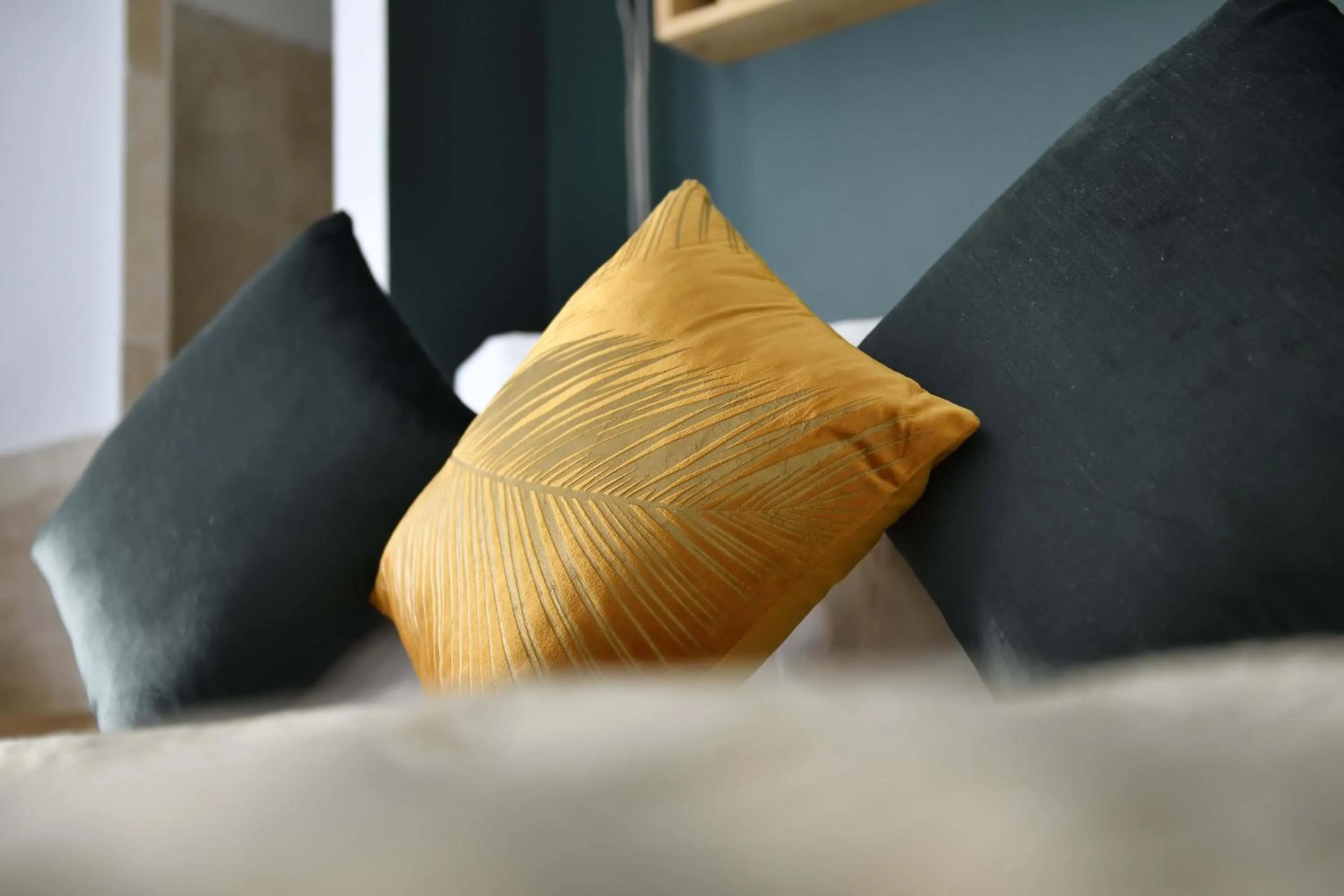 Decorative detail, Bed in La Maison de Lourmarin