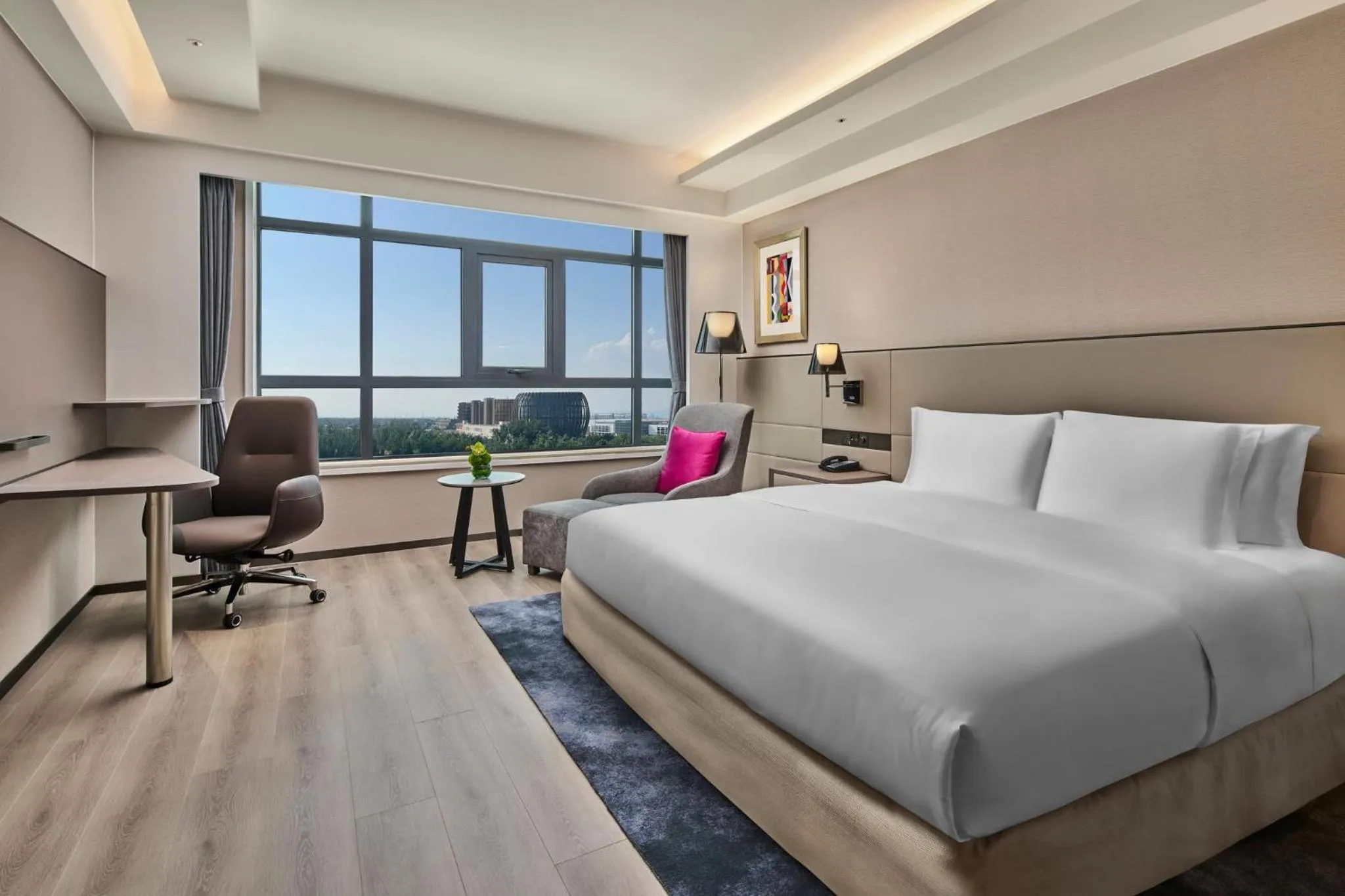 Photo of the whole room, Bed in Crowne Plaza Beijing International Airport by IHG