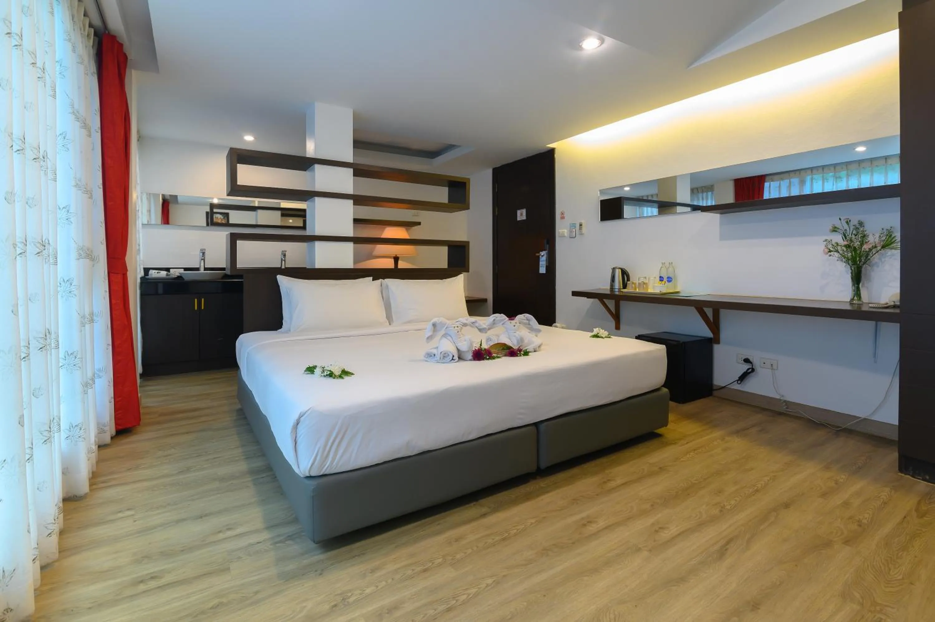 Bed in Hilltop Wellness Resort