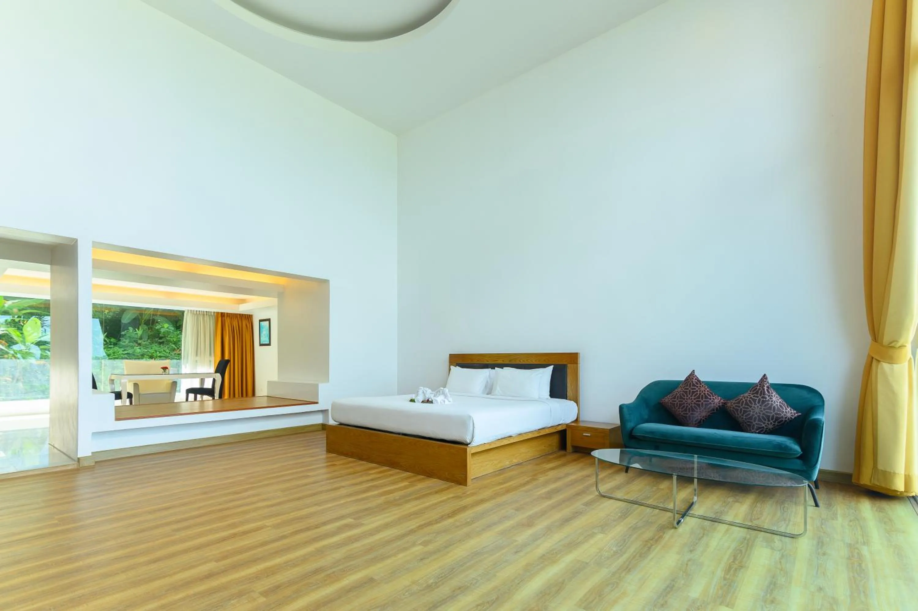 Bed in Hilltop Wellness Resort