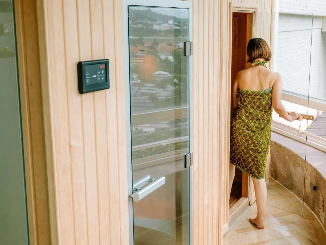 Sauna in Hilltop Wellness Resort