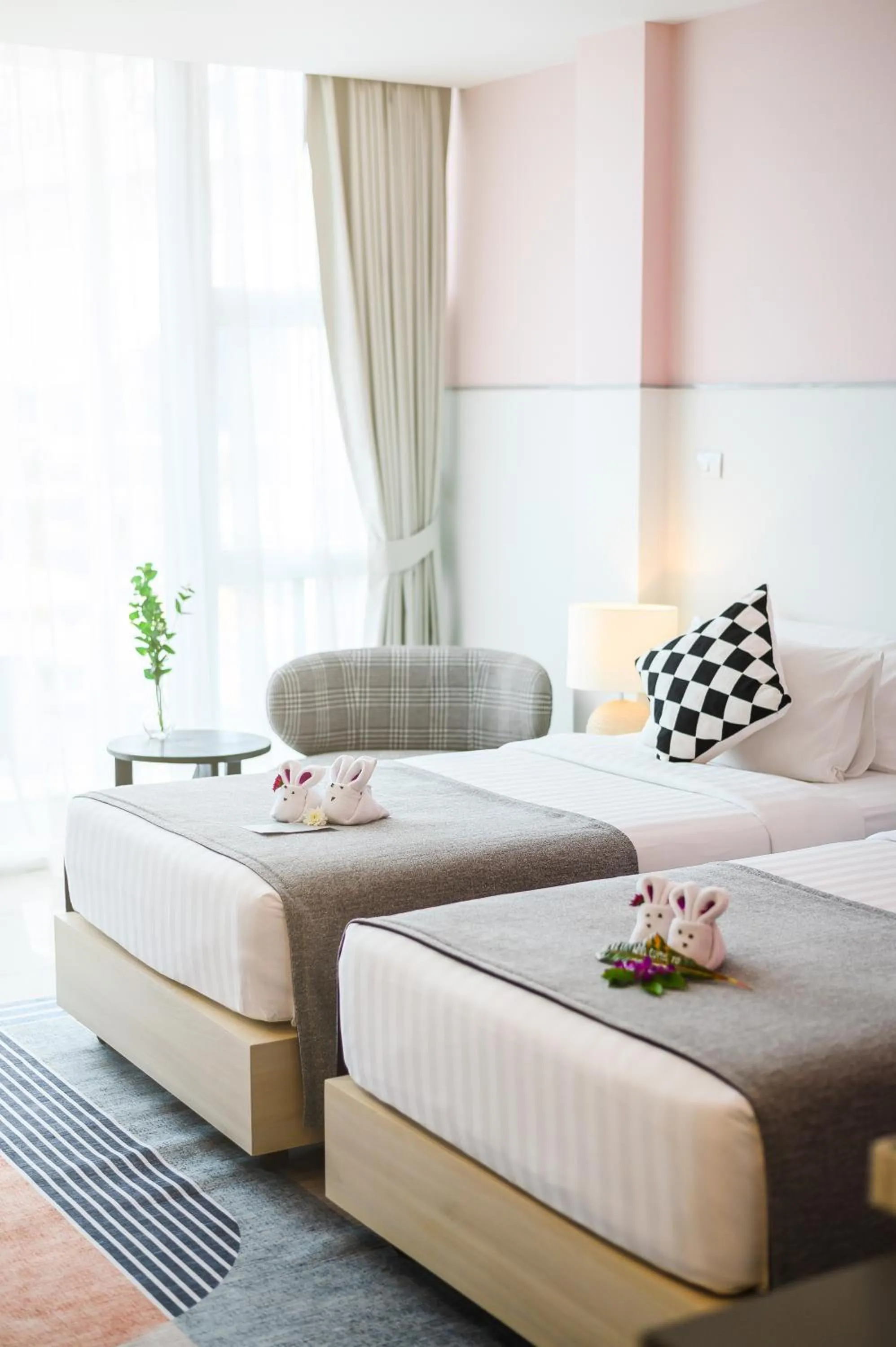 Bed in Hilltop Wellness Resort