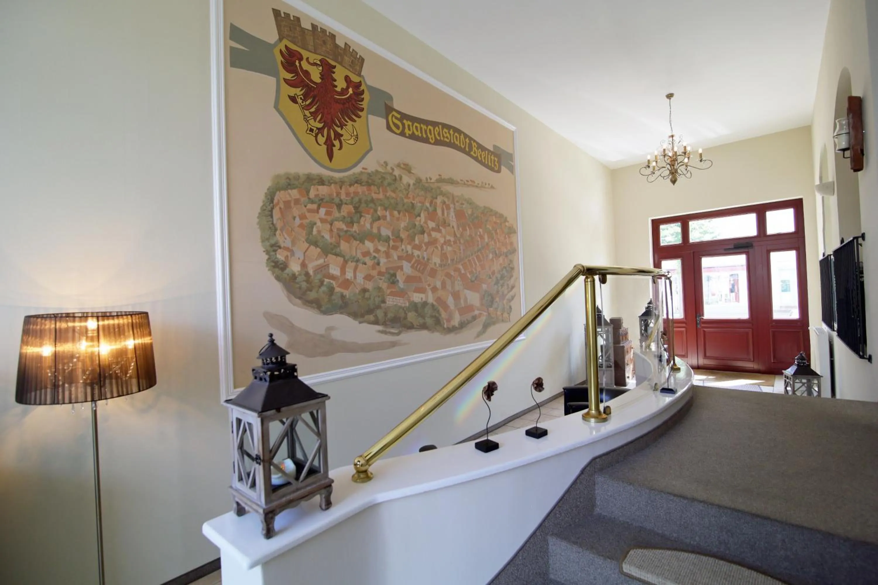 Lobby or reception, Bed in Gut Hotel Stadt Beelitz