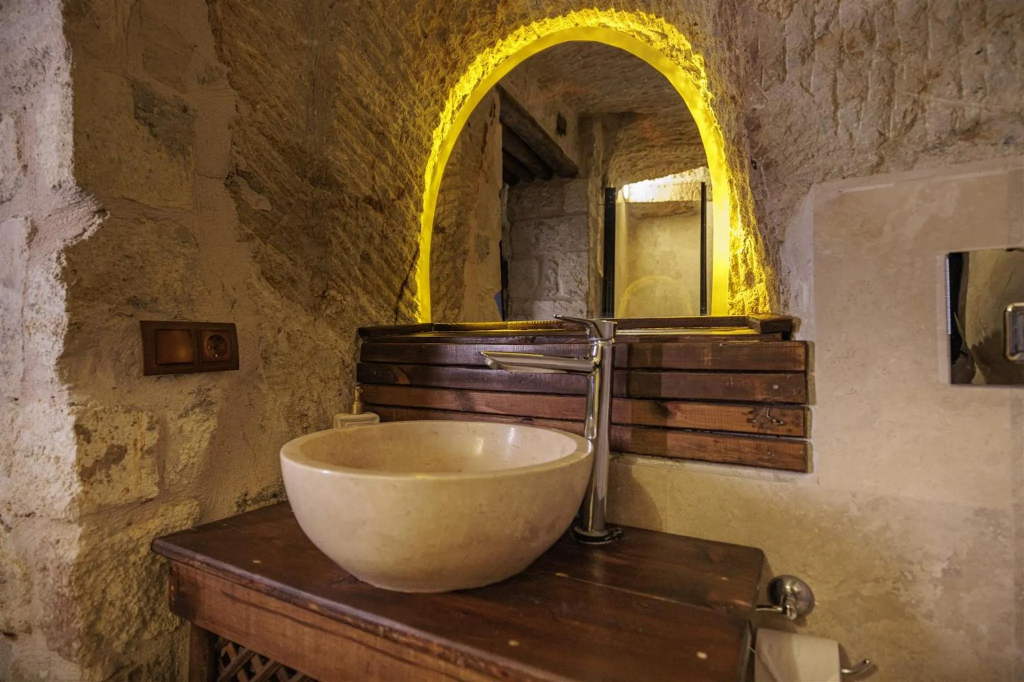 Bathroom in Shadow Cave House