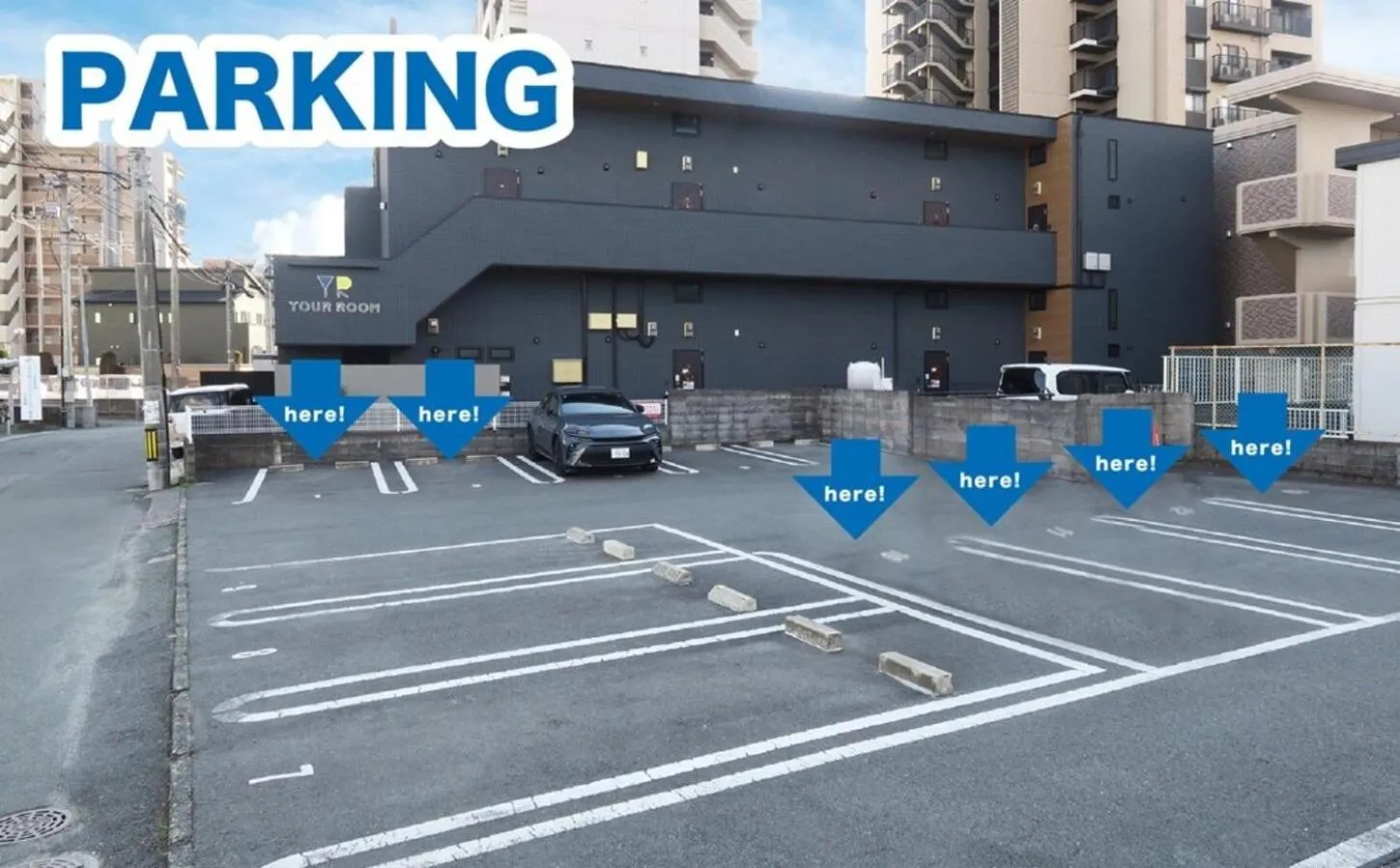 Parking in YOUR ROOM 熊本駅