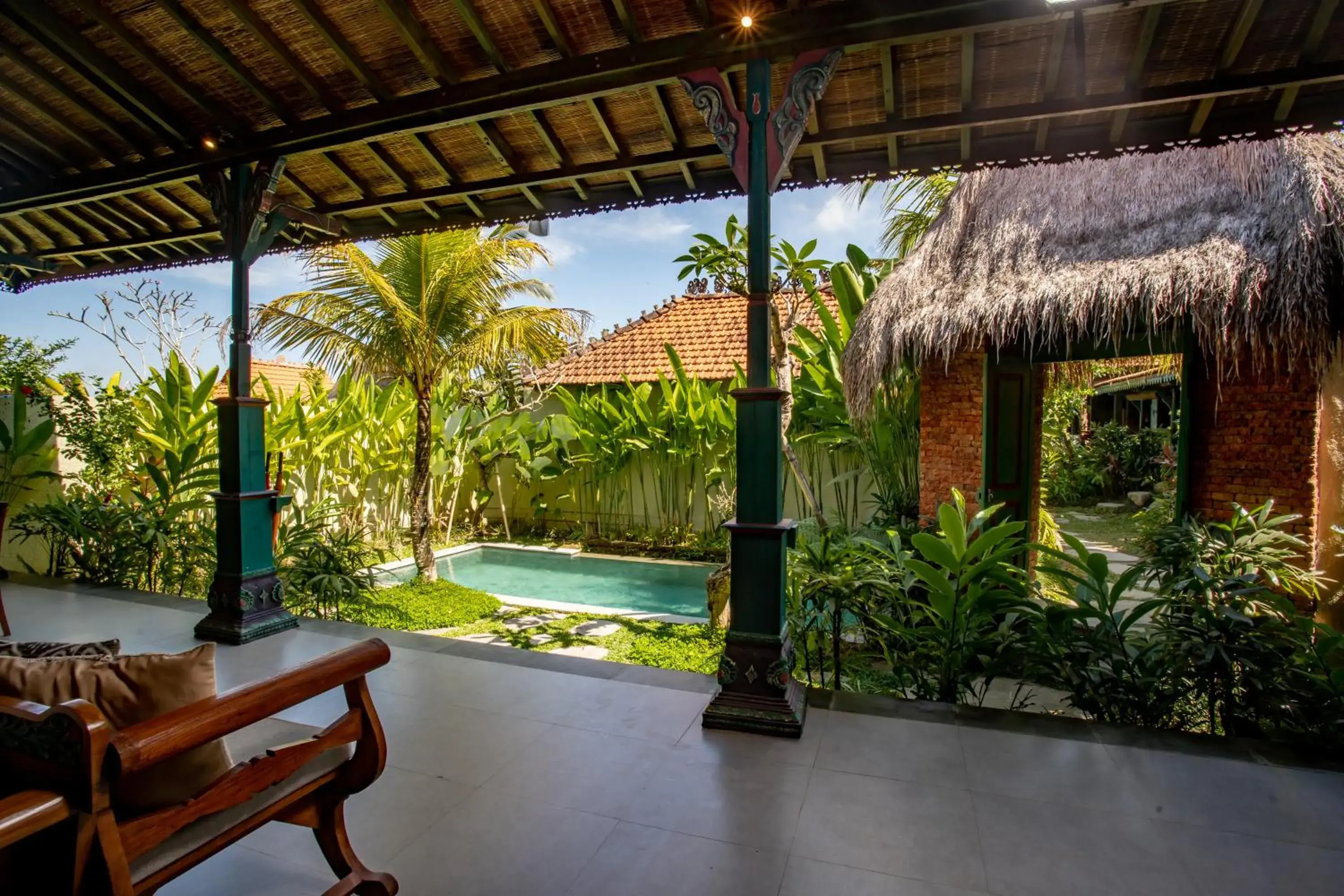 Pool view in Arya Arkananta Resort & Spa Pool view in Arya Arkananta Resort & Spa