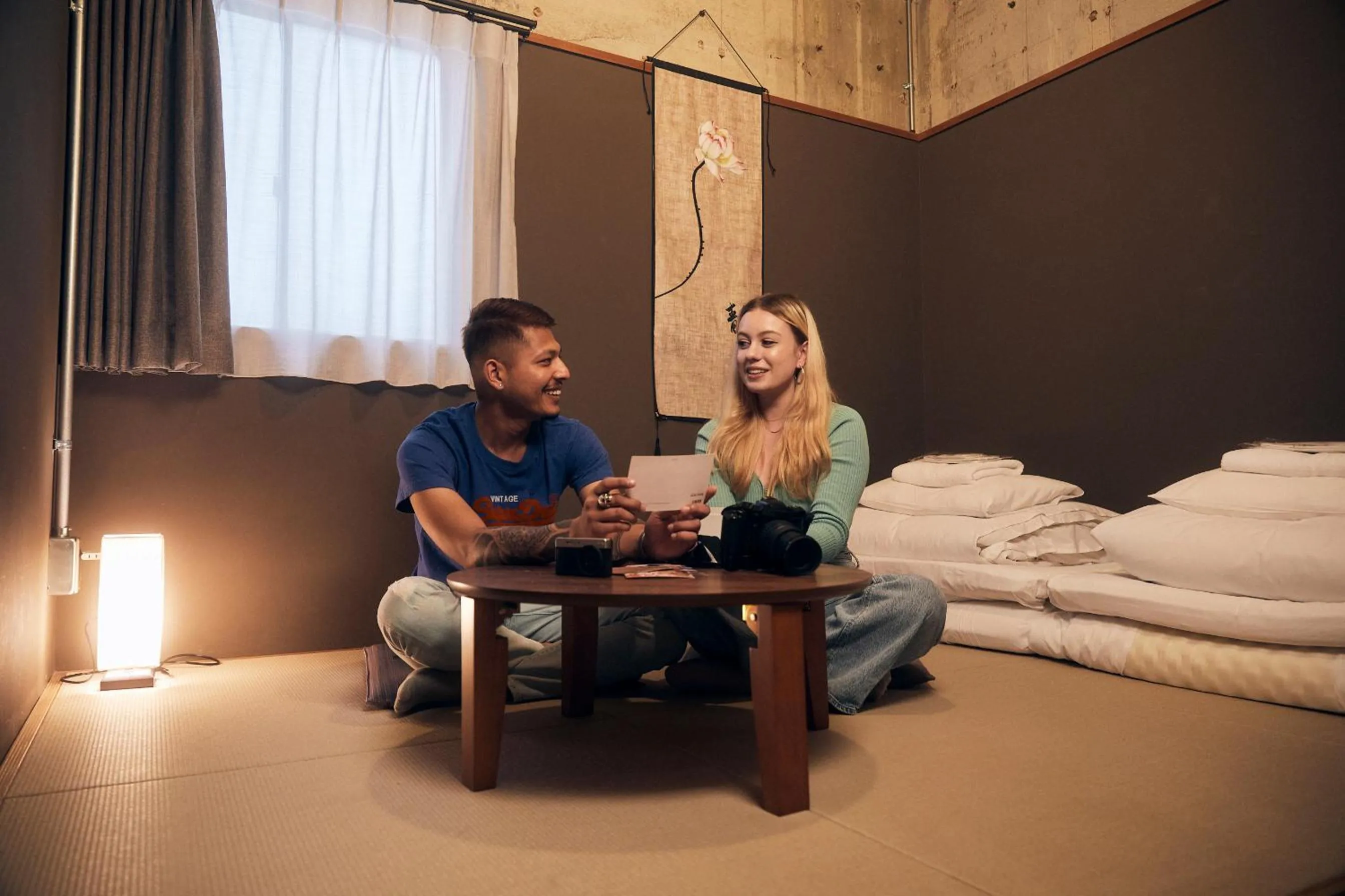 Photo of the whole room, Bed in UNPLAN Fukuoka