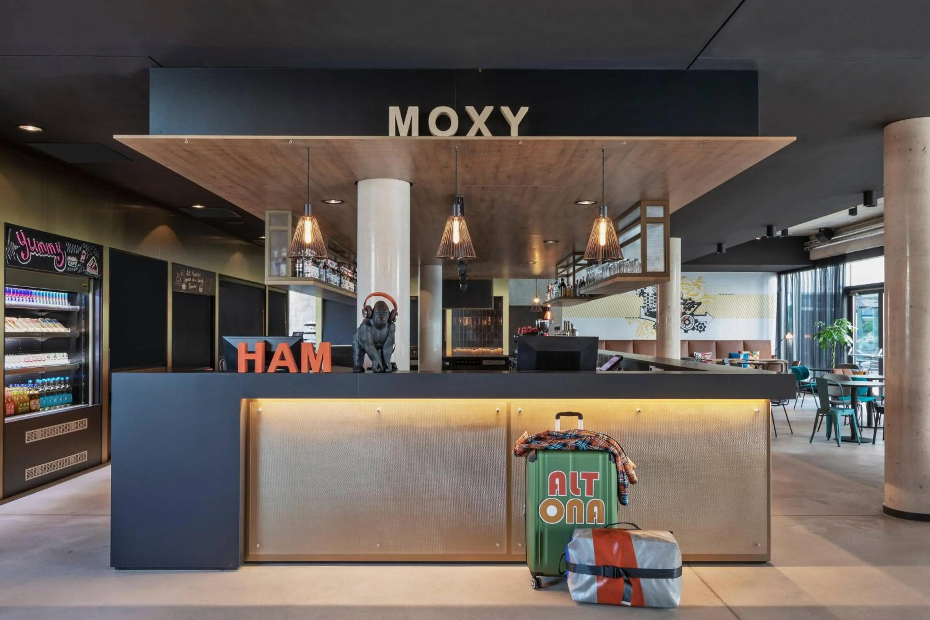 Lobby or reception in Moxy Hamburg Altona