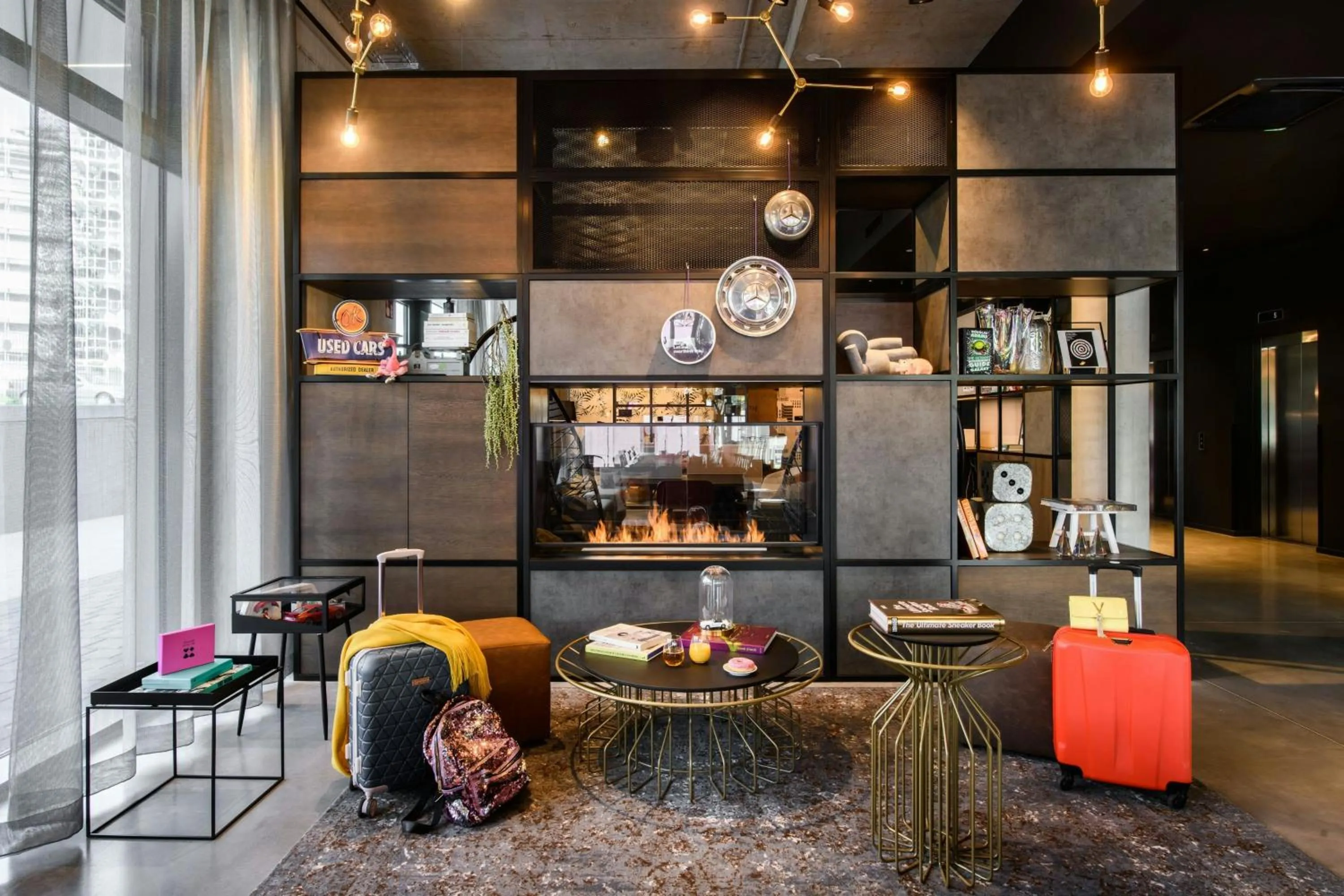 Lobby or reception in Moxy Stuttgart Feuerbach