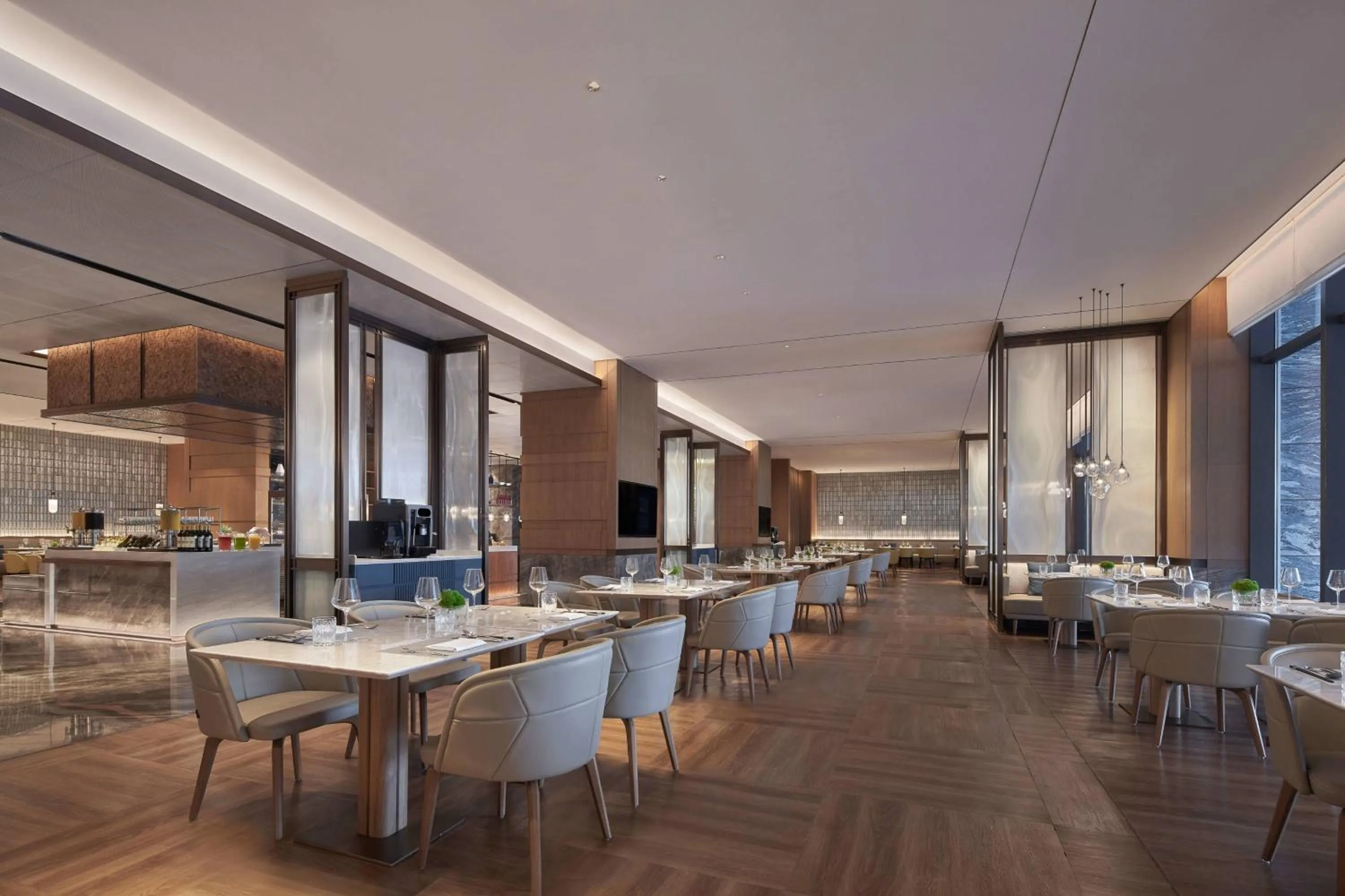 Kitchen or kitchenette in Yancheng Marriott Hotel