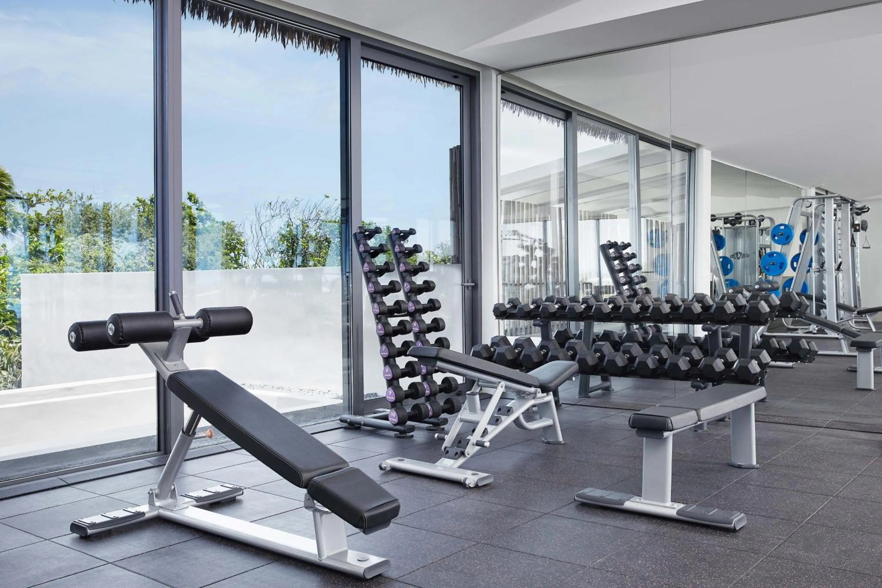 Fitness centre/facilities in Le Meridien Maldives Resort & Spa