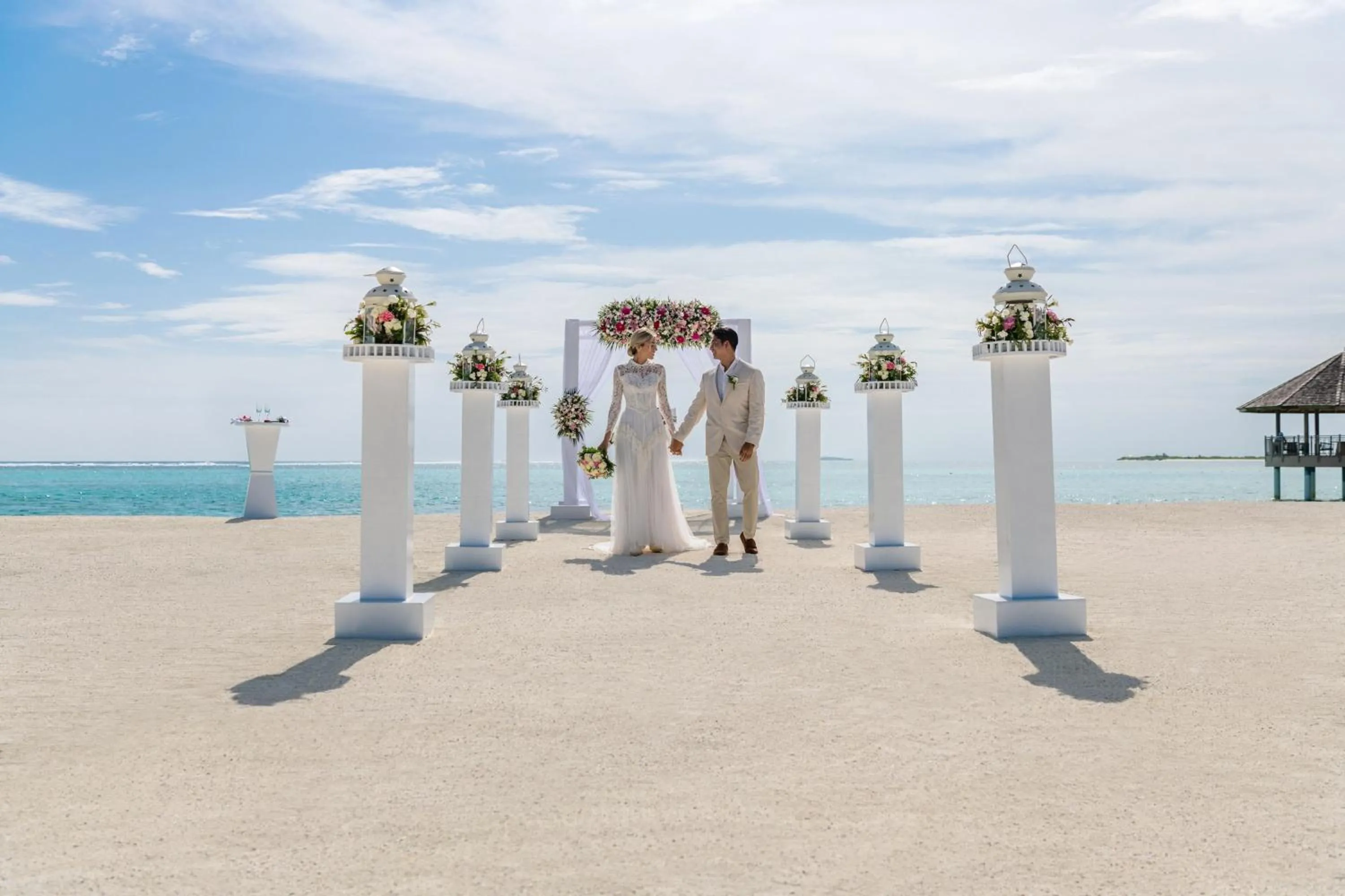 Beach in Le Meridien Maldives Resort & Spa