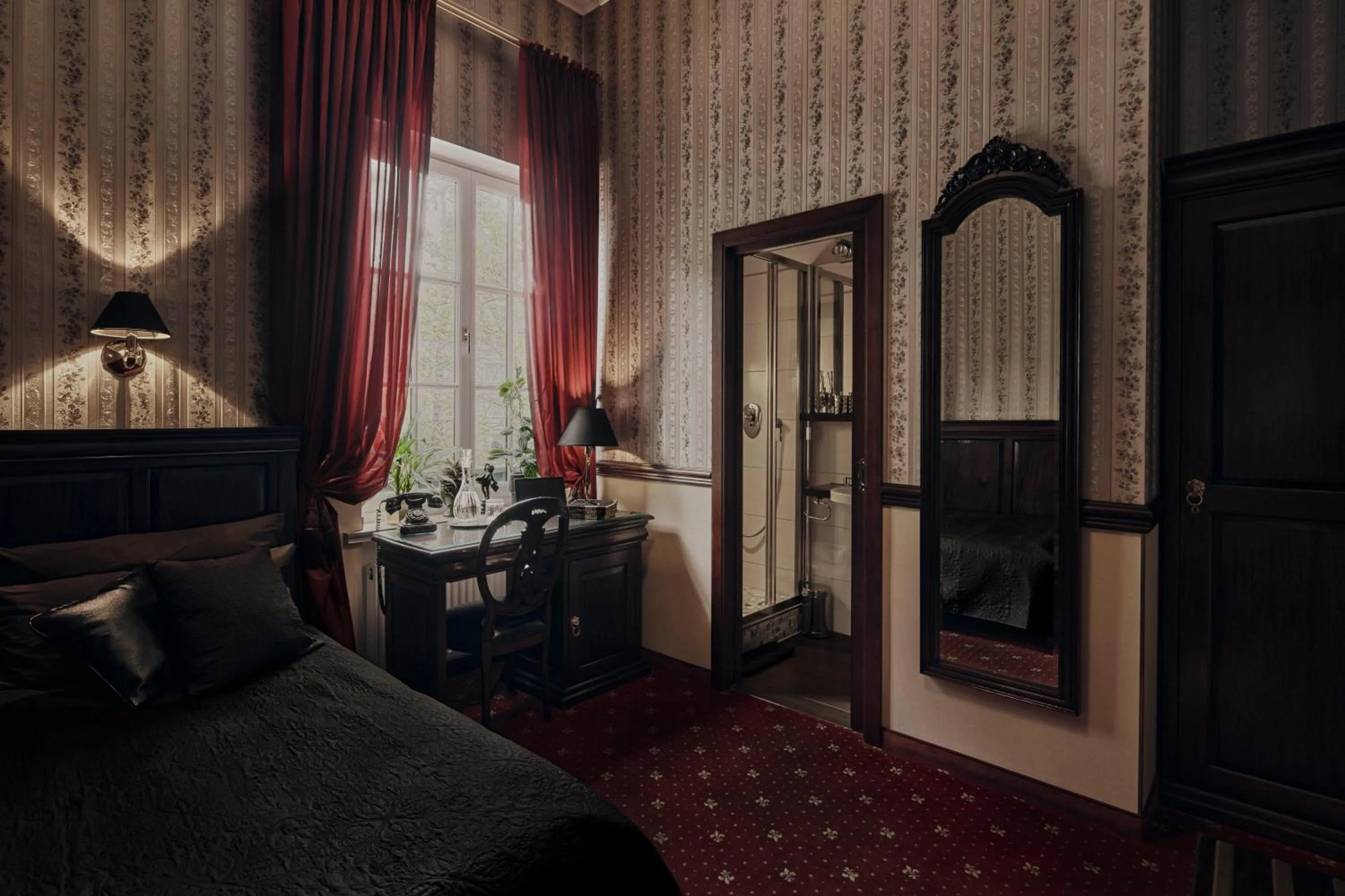 Bed in Hotel Villa Achenbach