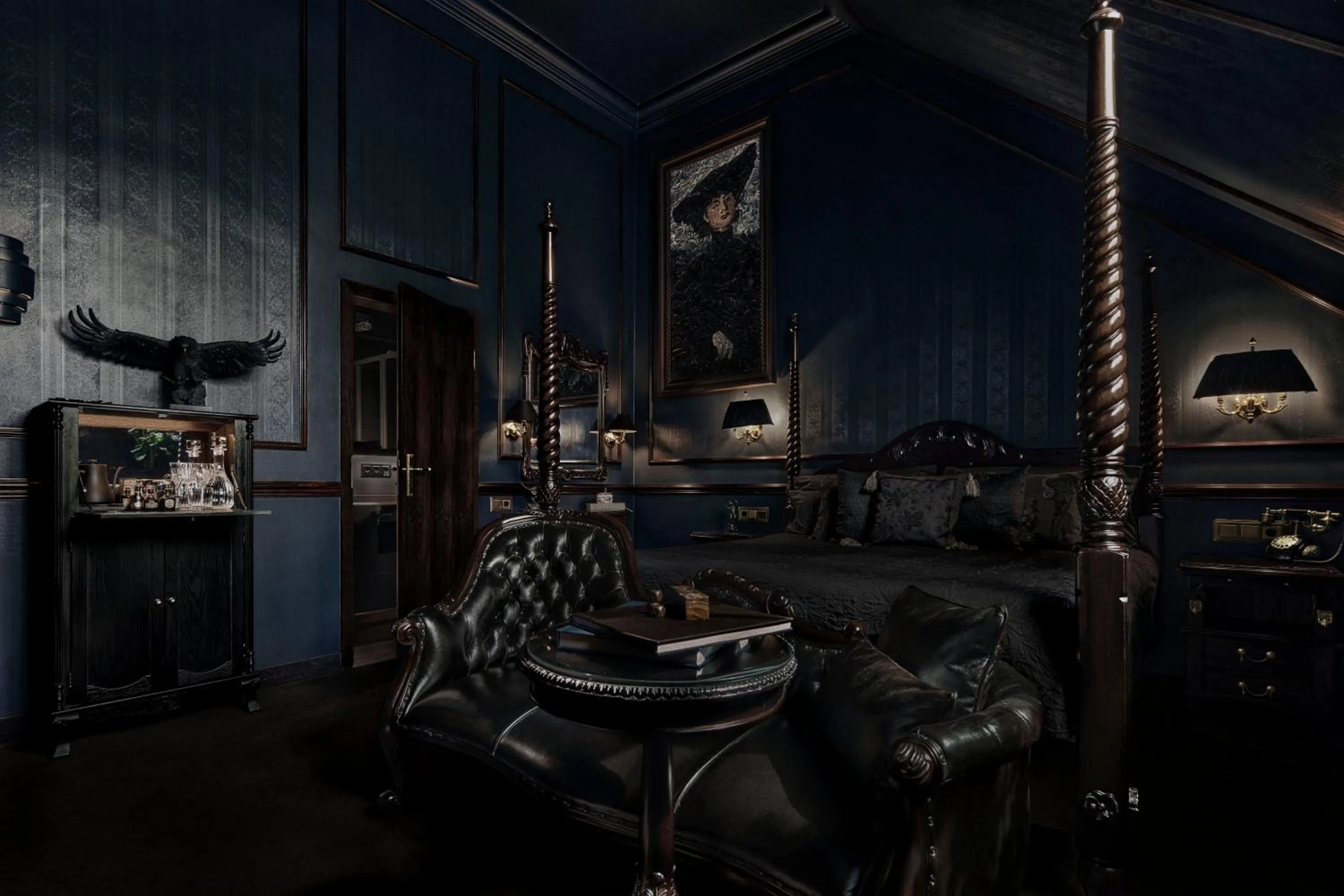 Bed in Hotel Villa Achenbach