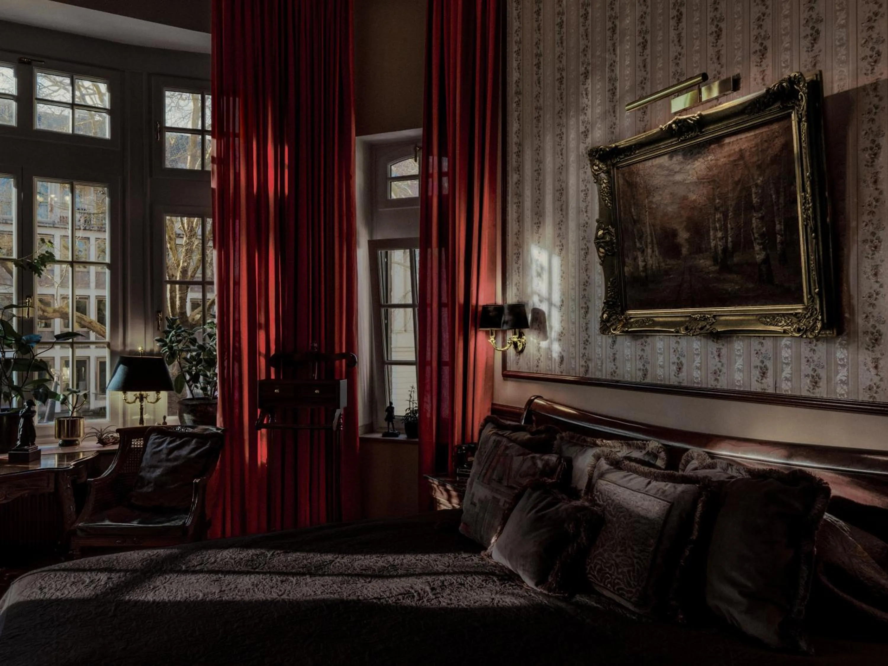 Bed in Hotel Villa Achenbach