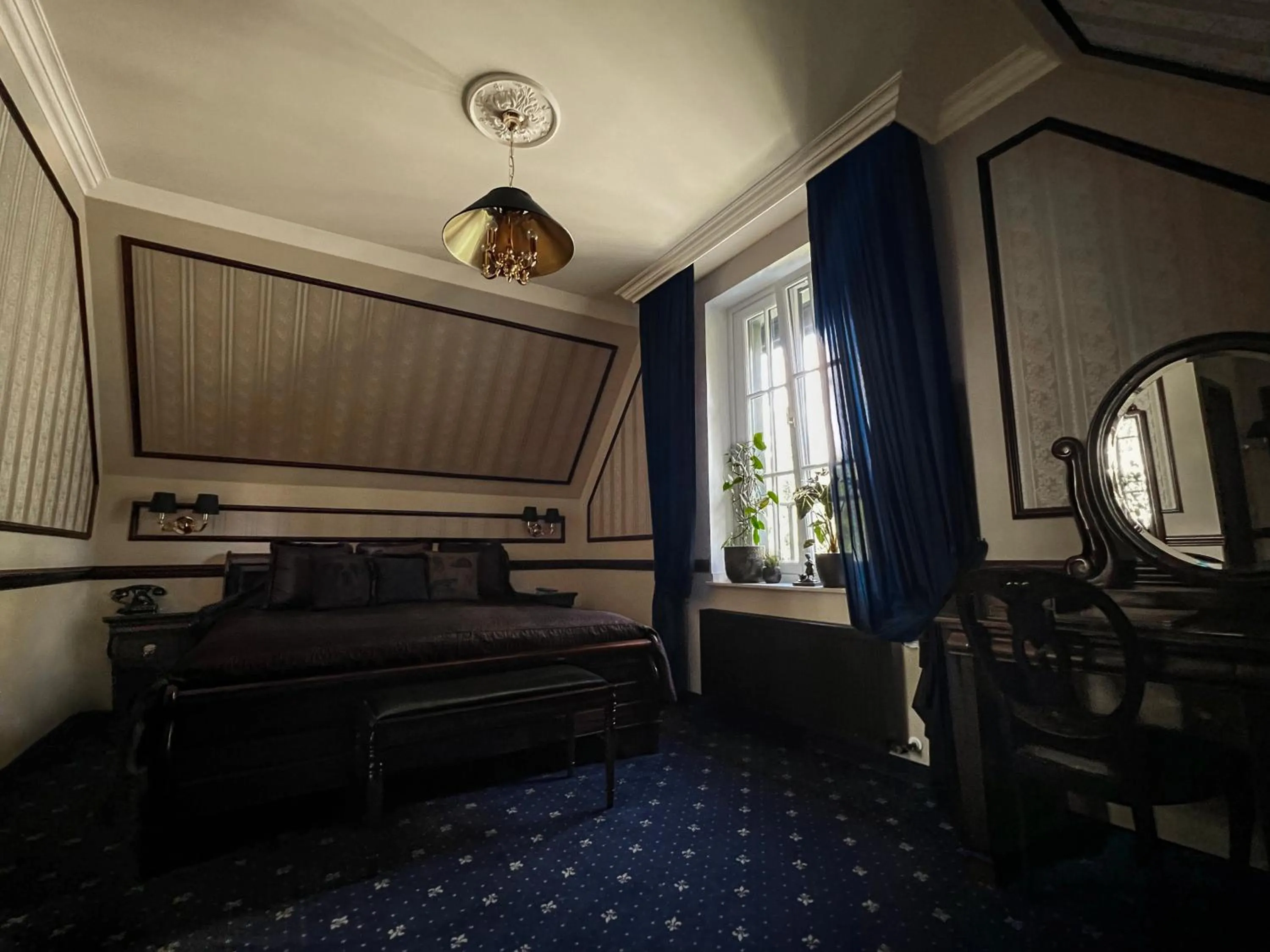 Bed in Hotel Villa Achenbach